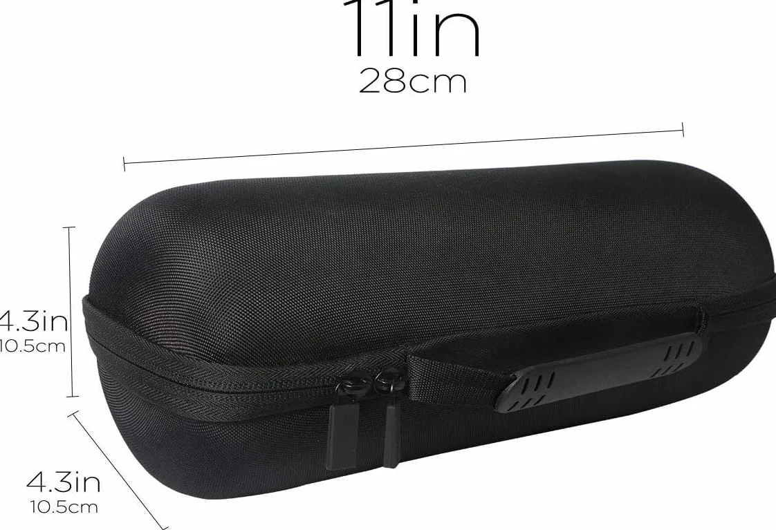 co2CREA Dur Étui de Voyage Rigide Housse Cas pour JBL Charge 4 / JBL Charge 5 Enceinte Bluetooth Portable Noir