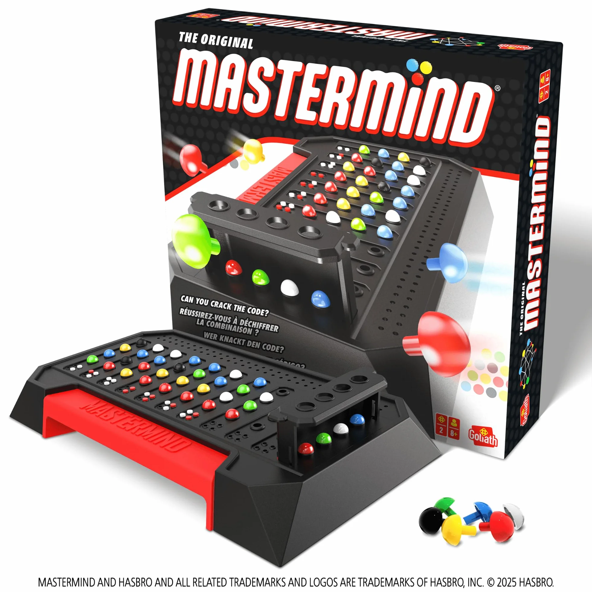 Goliath Mastermind Original Jeu de Société Classique Stratégie Déduction Logique 2 Joueurs 8 Ans