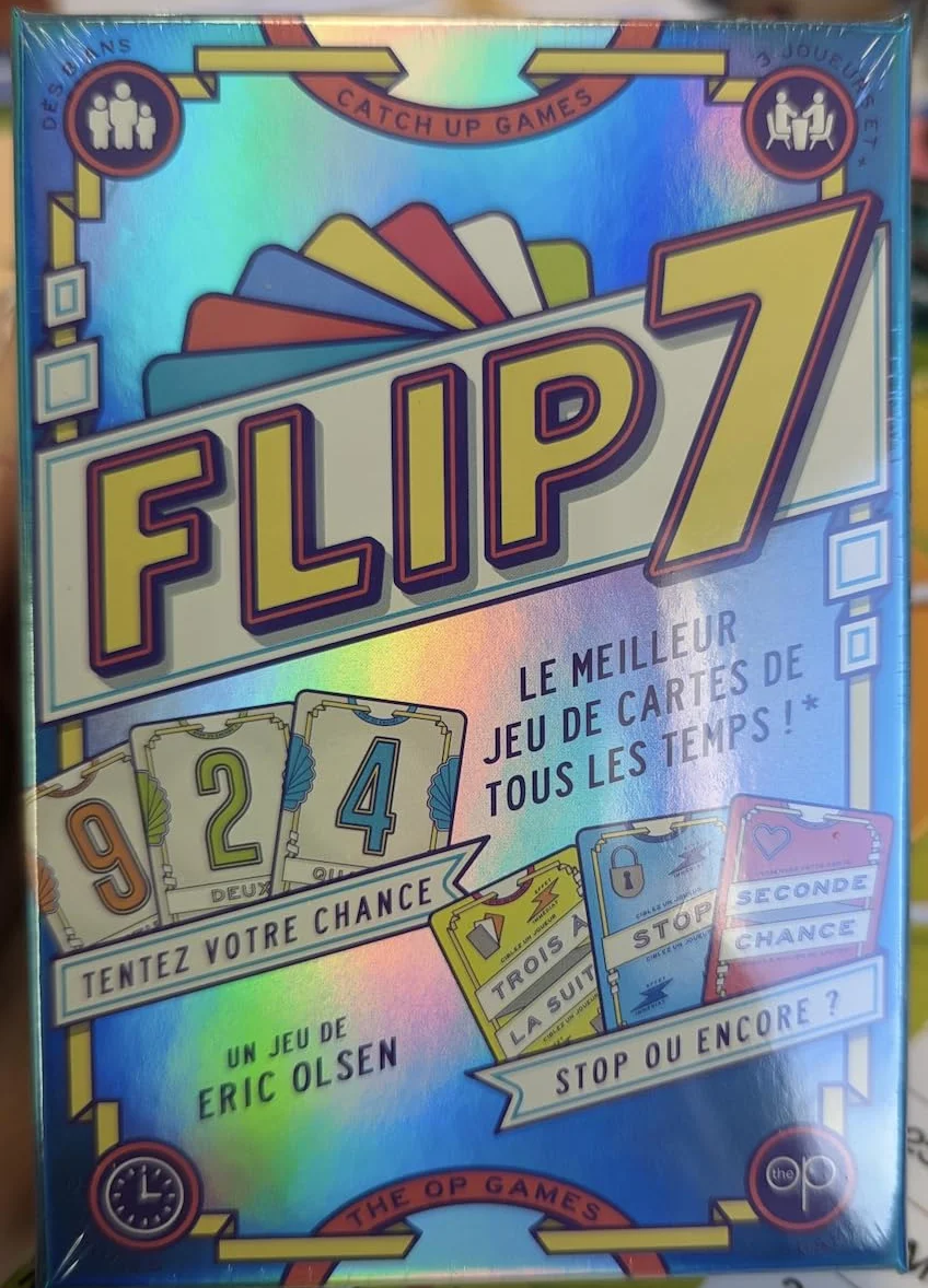 Catch Up Games Flip 7 Version Française Jeu de Cartes 3-6 Joueurs 8 Ans et Plus Règles Simples