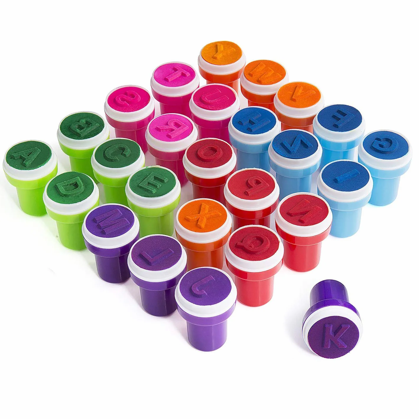 Tampons Encreurs Enfants 26Pcs Alphabet Cadeau Éducatif
