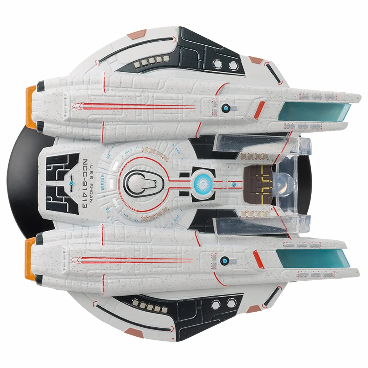 Star Trek Croiseur léger de la Fédération Classe Shran Collection de vaisseaux Star Trek Online Eaglemoss Collections