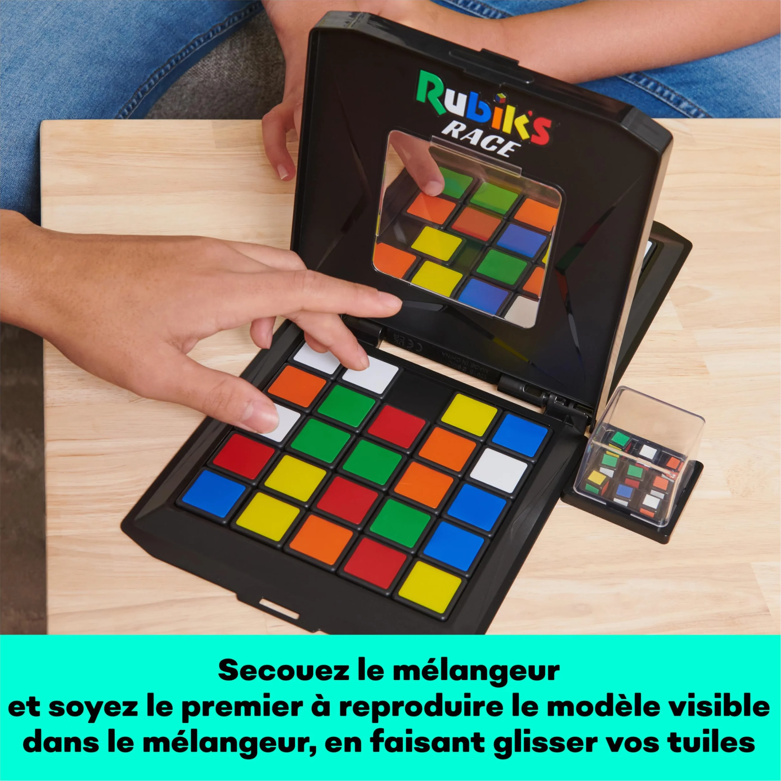Rubik's Cube Rubiks Race Version Classique - Jeu De Société 3X3 - Stratégie Face à Face - Jeu Casse-Tête Adulte Et Enfant 7 Ans Et +