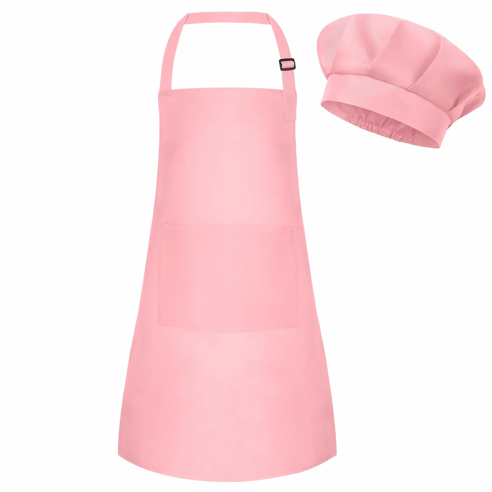 Tablier et toque de chef pour enfant réglable avec 2 poches cuisine pâtisserie peinture