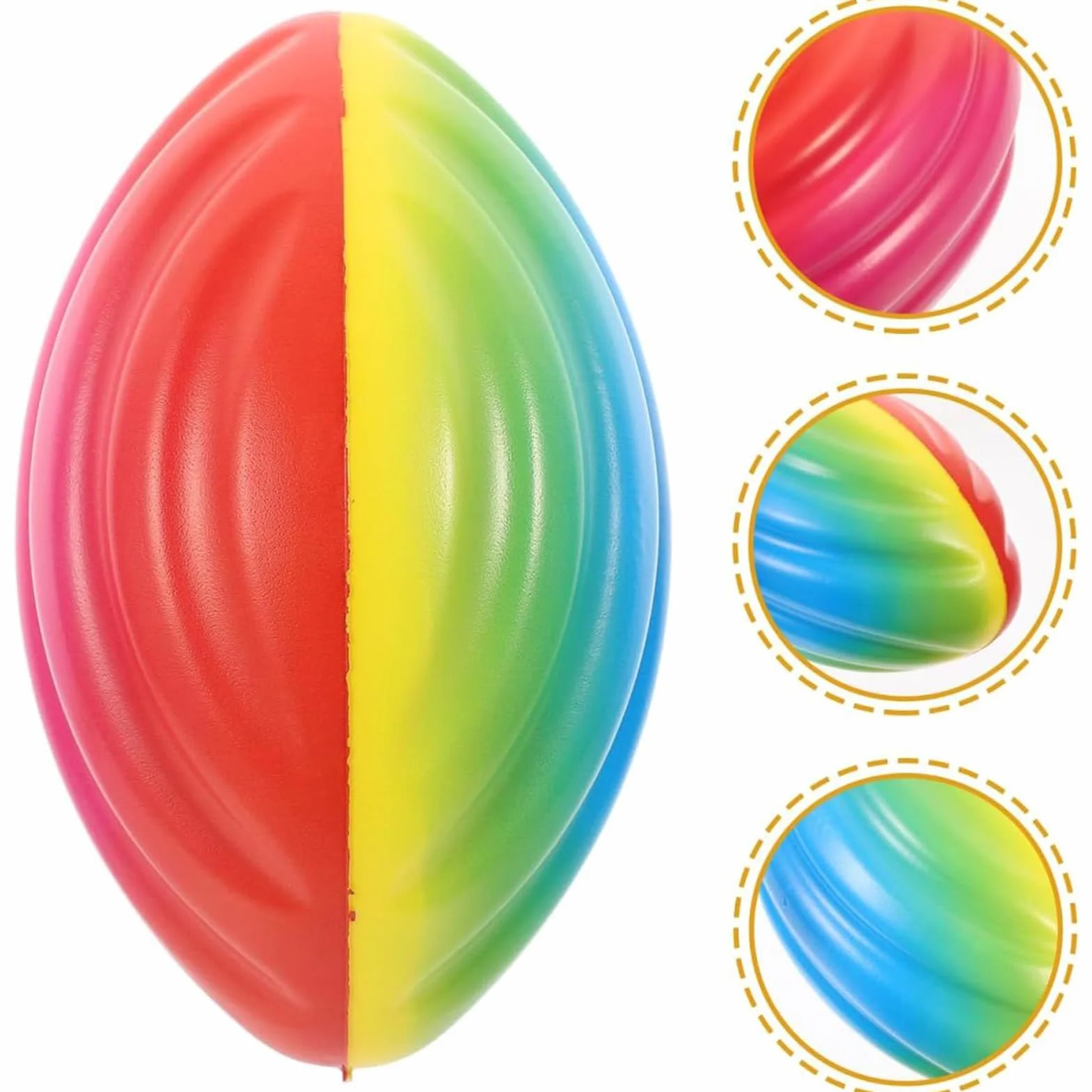 Ballon de Rugby en Mousse PU pour Enfants – Jouet Sportif avec Poignée