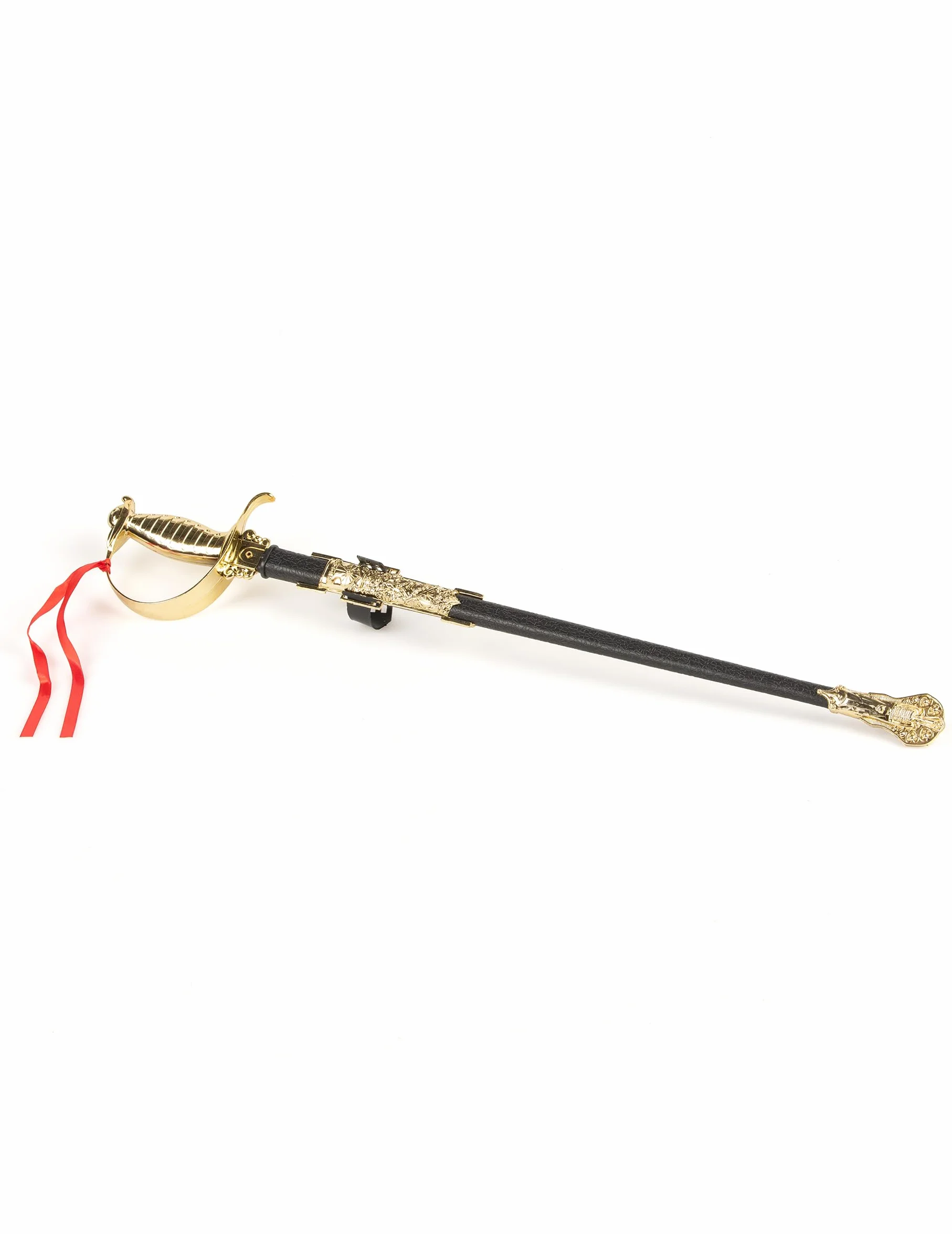 Sabre républicaine manche doré 66 cm avec étui adulte carnaval