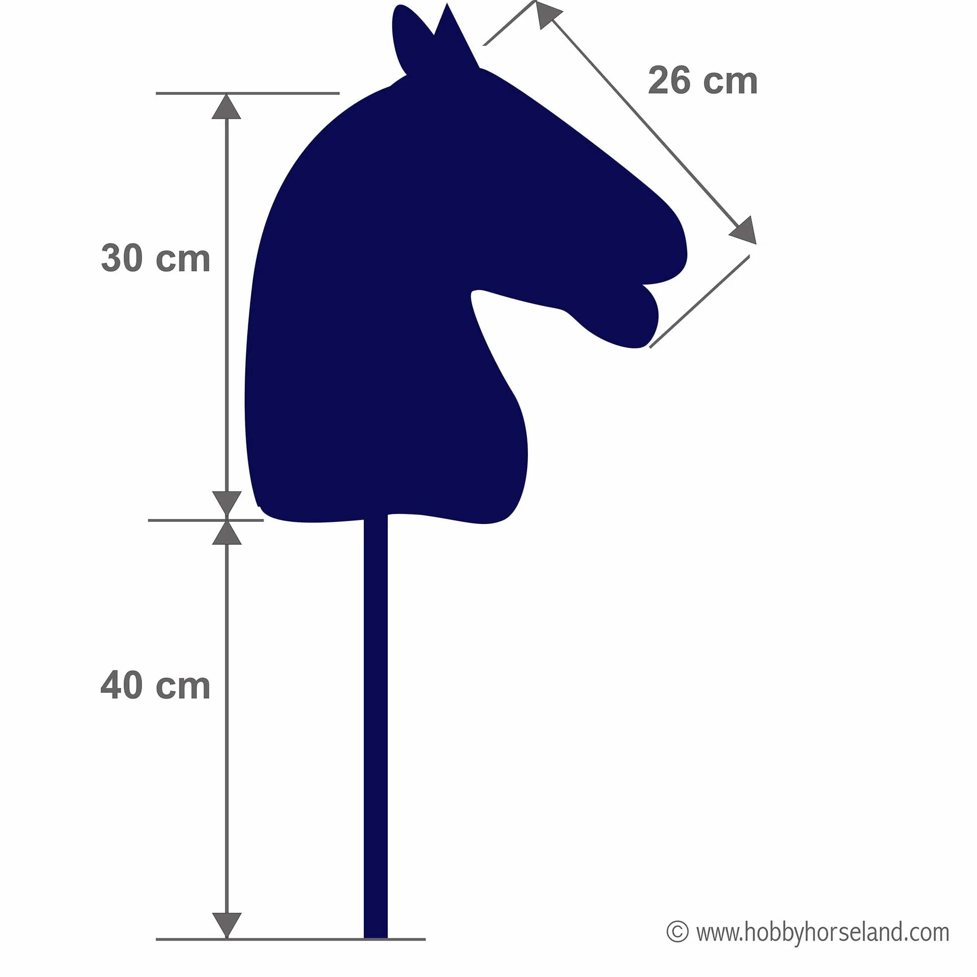 Hobby Horse Gris pommelé avec bridon licol moumoute longe bonnet Bleu Cheval bâton Accessoires