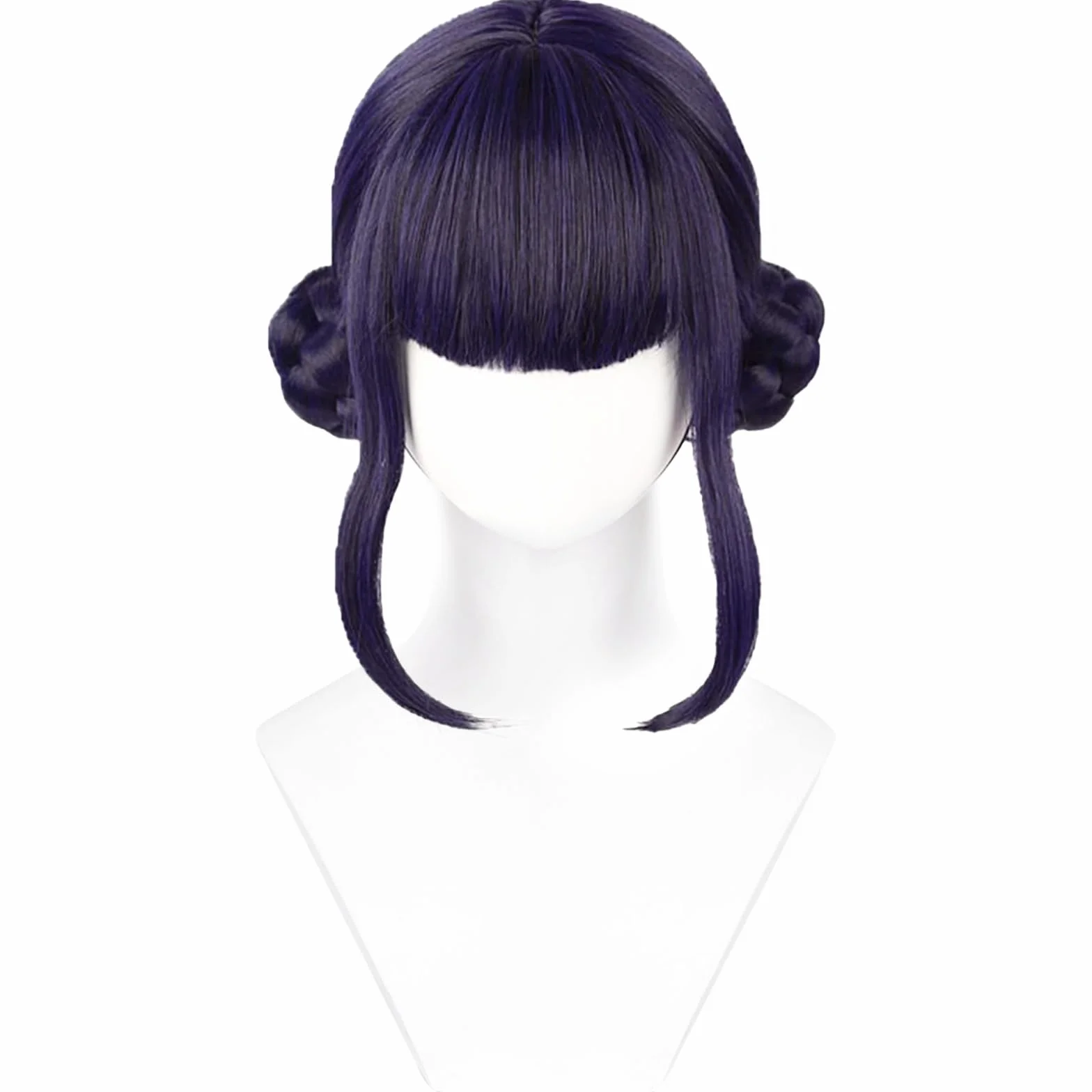 Perruque Costume Chasseur Enfants Violette Longue Cosplay Halloween