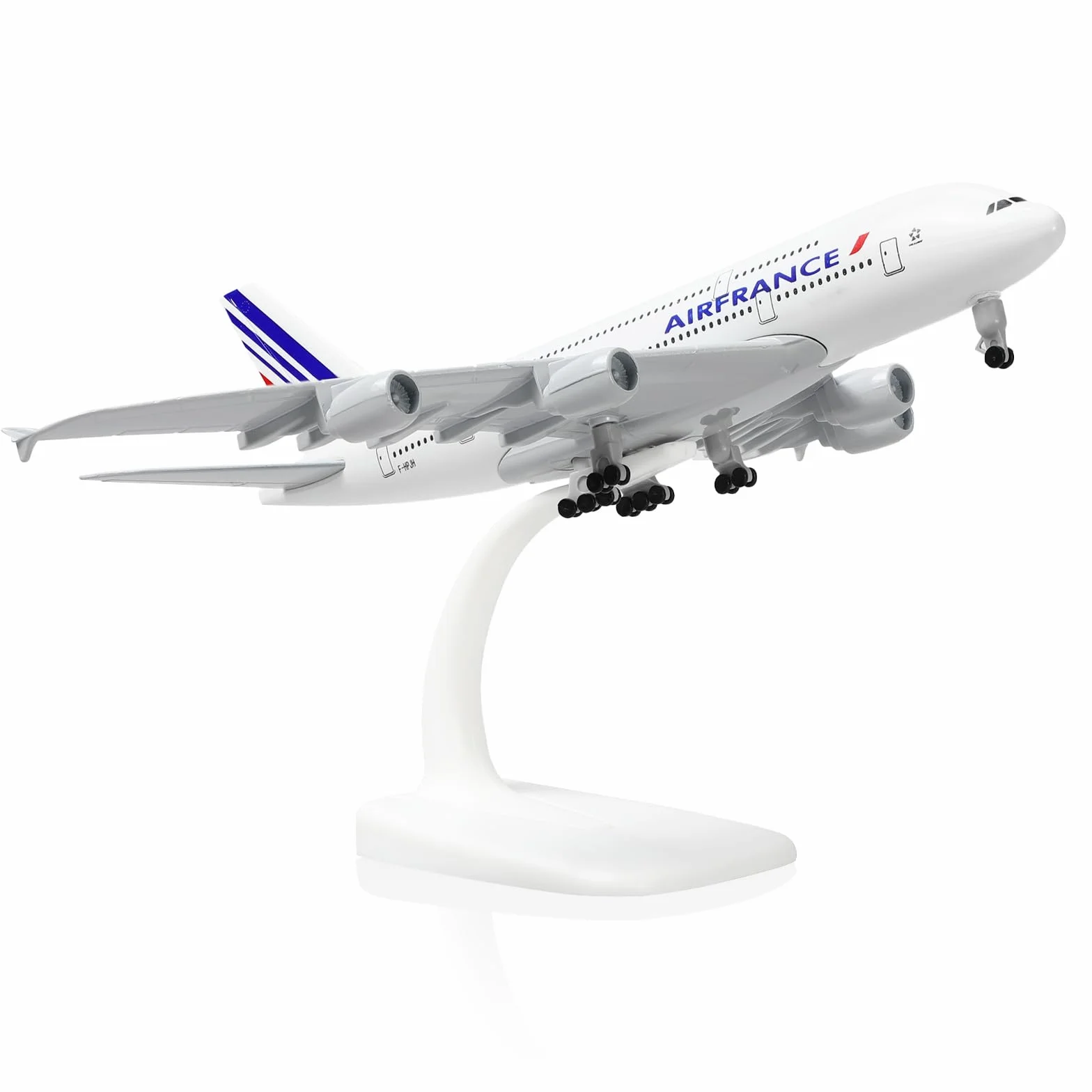France 380 Modèle d'avion en métal A380 avec Support 7,5 Pouces Décoration d'Affichage Cadeau