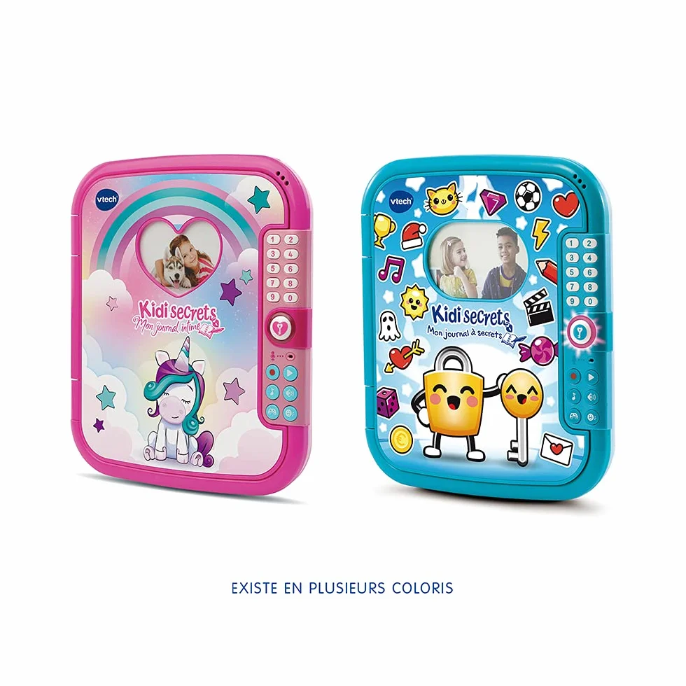 VTech KidiSecrets Mon Journal à Secrets Bleu Journal Intime avec Code 6-12 Ans Version FR