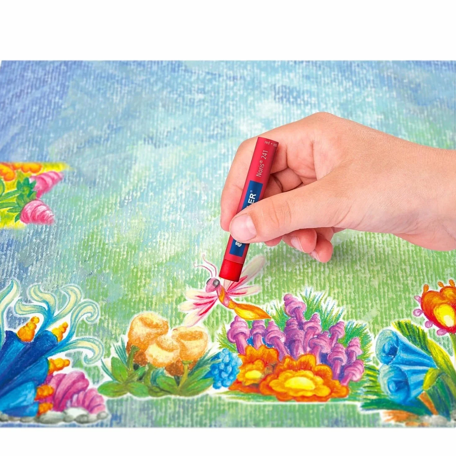 STAEDTLER 241 Pastels à l'huile, lot de 25 – Crayons gras pour enfant, couleurs intenses, résistants à l'eau, incassables