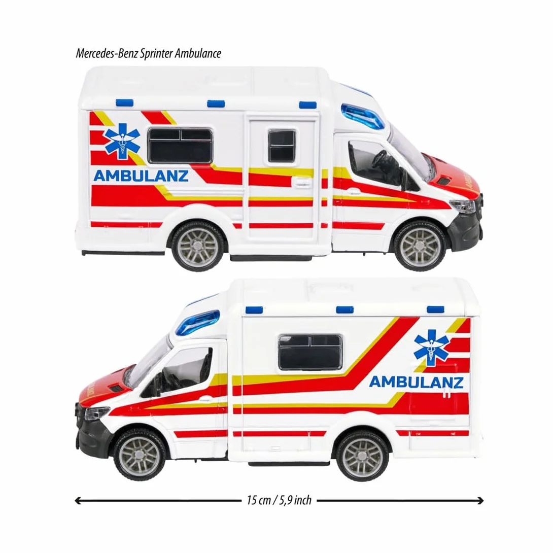 Majorette 213712001 Grand Series City Mercedes-Benz Sprinter Ambulance moulé sous Pression