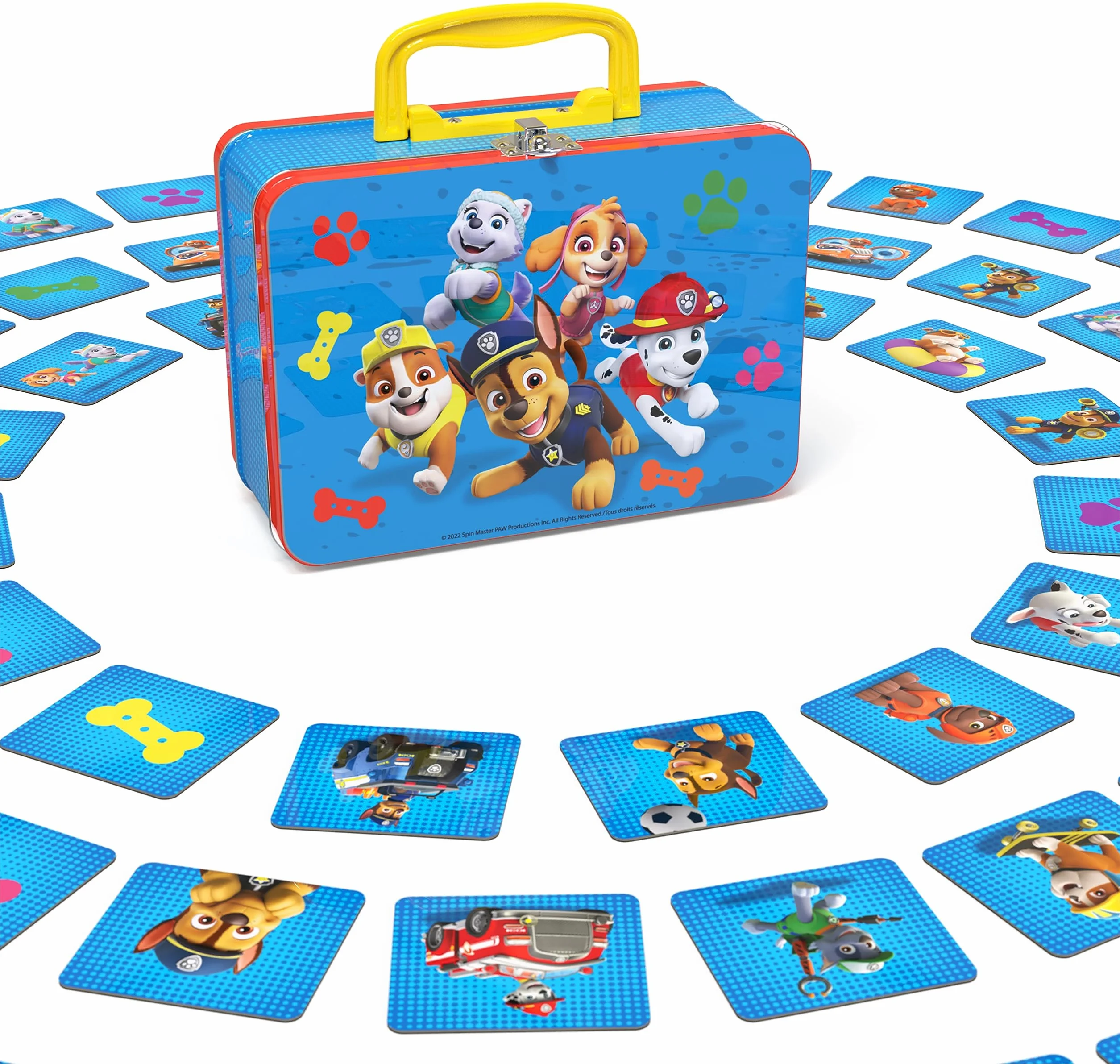 Paw Patrol Pat Patrouille Memo Valisette Jeu De Mémoire 72 Cartes 36 Paires Héros Chiots