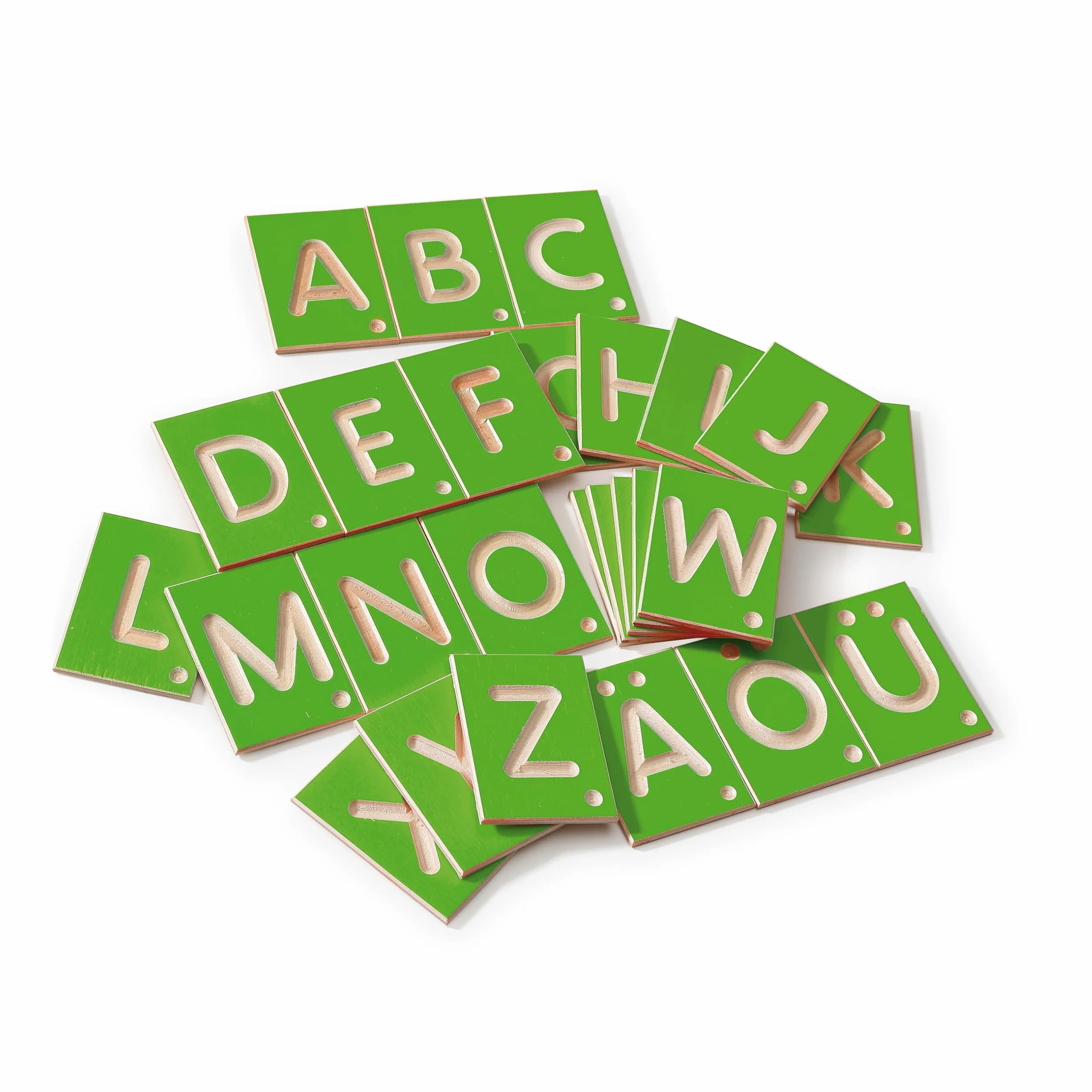 Erzi Jeu éducatif Lettres en Bois Version Allemande