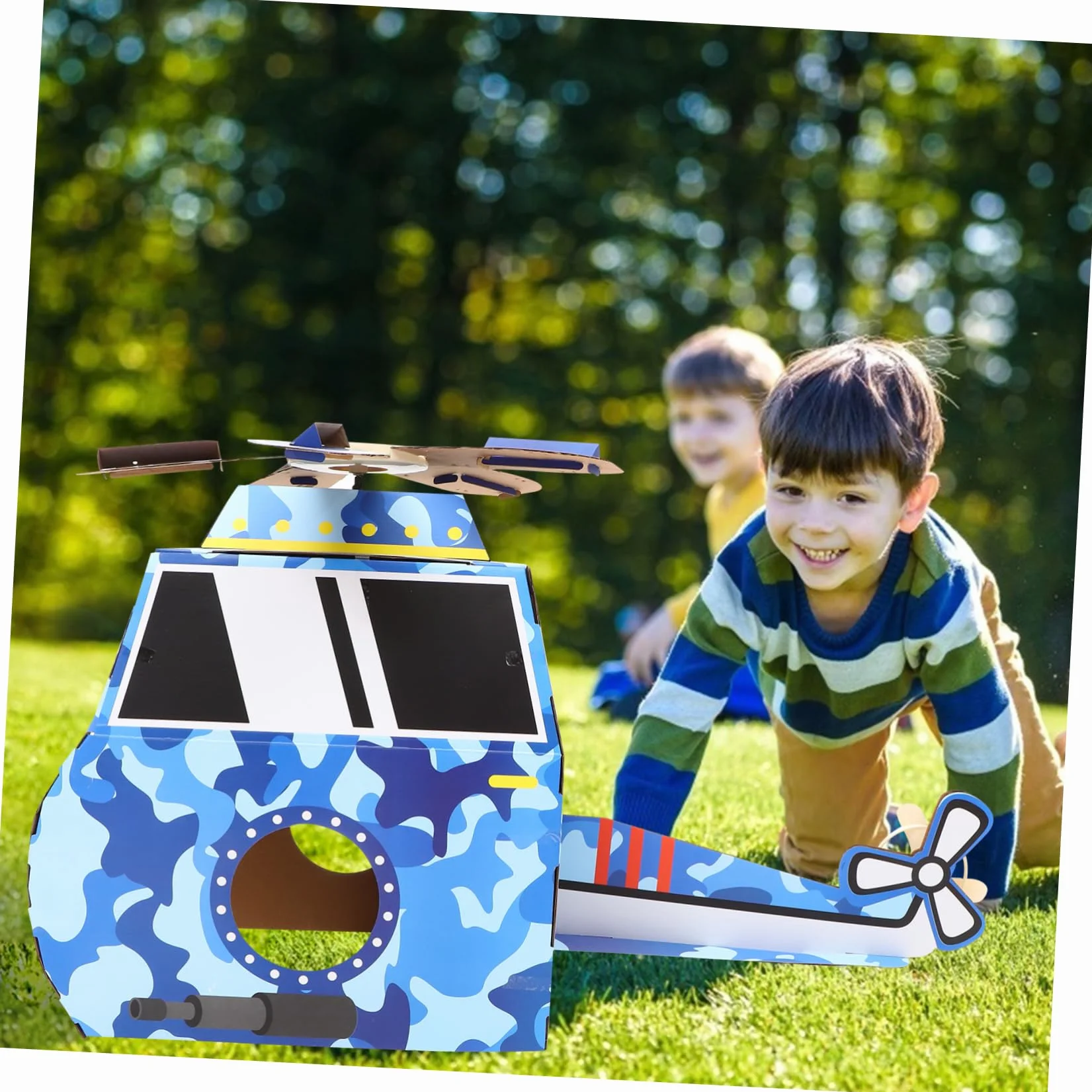 Abaodam Déguisement Avion à Fabriquer Carton Costume Jouet Portable pour Garçon Fille