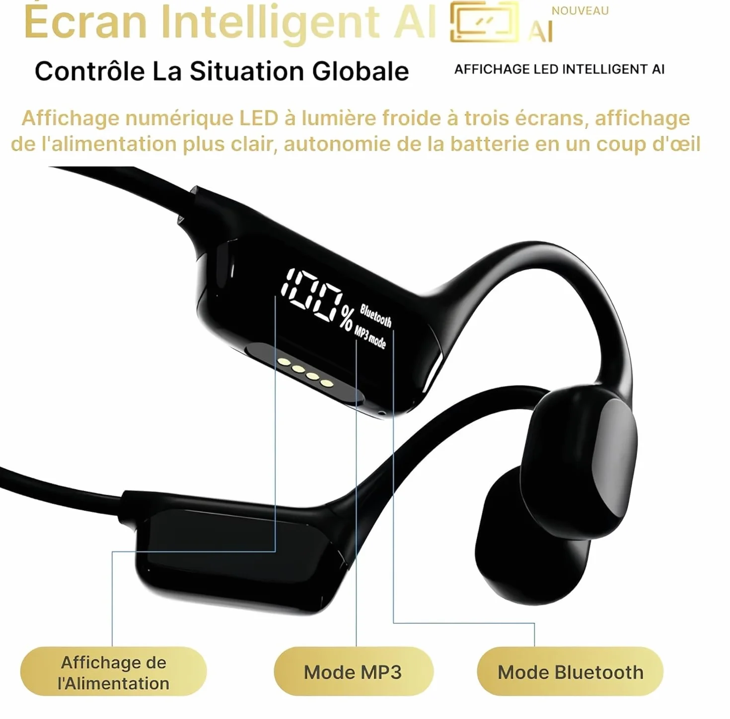 Cranovib V2 Écouteur Natation