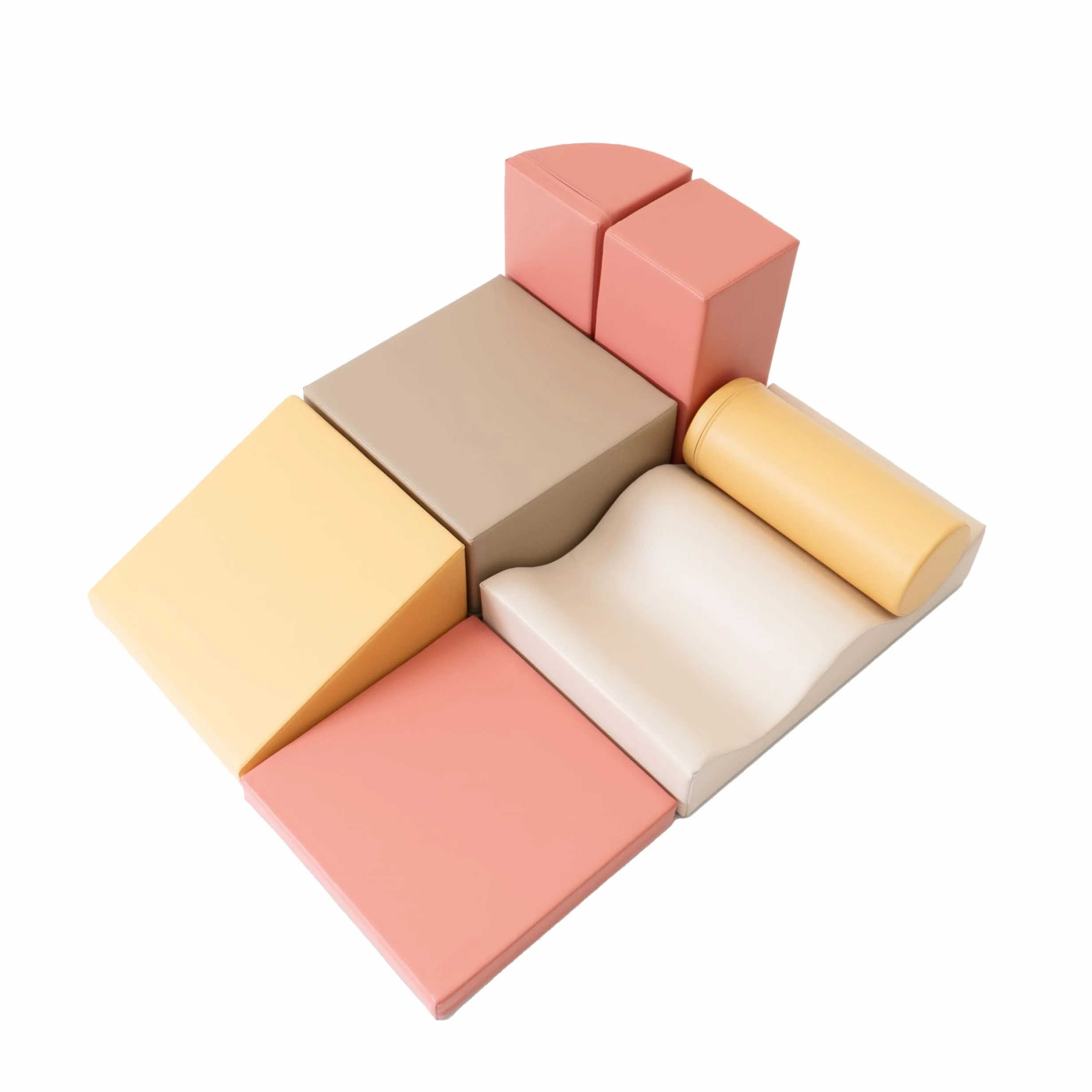 IGLU Soft Play Discoverer 7 XL Blocs Jeu d’Éveil Montessori Toboggan d’Intérieur Parcours de Motricité en Mousse Jouets éducatifs