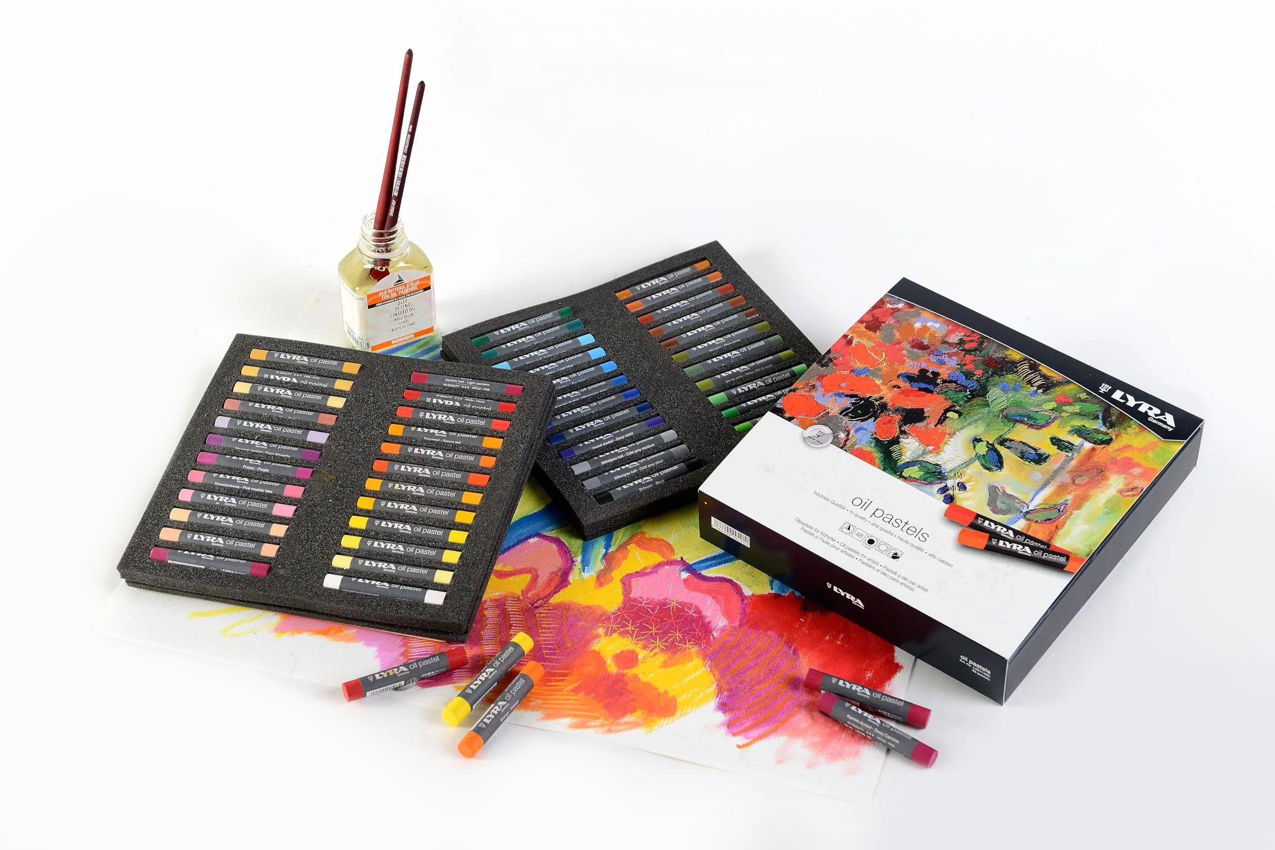 LYRA Oil Pastels - Etui 48 pastels à l'huile assortis