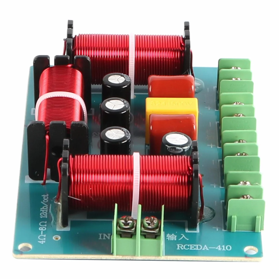 Lot de 2 haut-parleurs 200 W 4 voies diviseur de fréquence audio pour cinéma maison