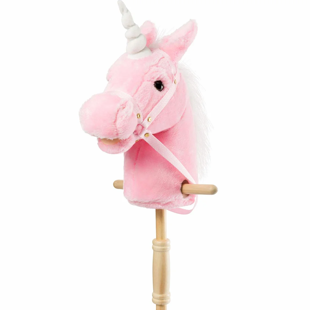 Cheval Hobby Rose avec Peluche Licorne et Poignées pour Enfants 3 Ans+