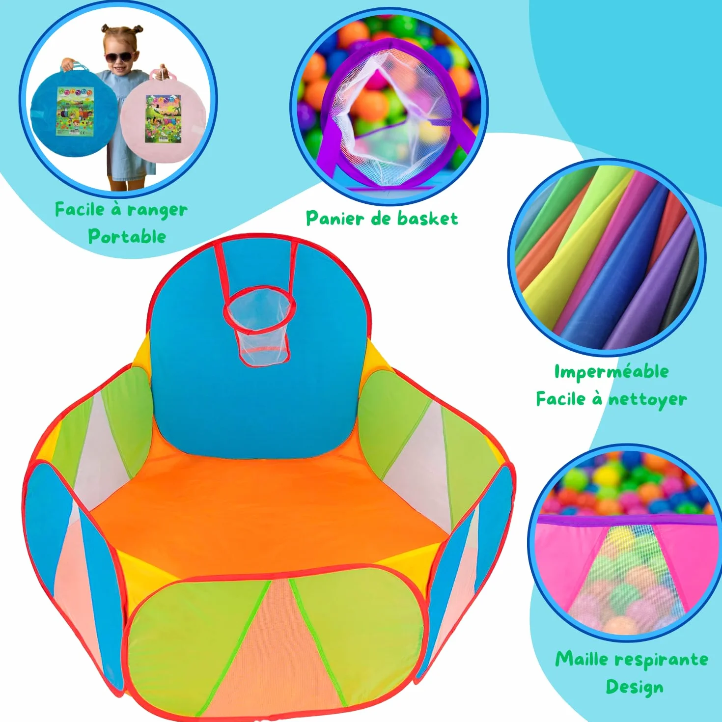 Piscine À Balles pour Bébé et Enfant | Parc À Balle