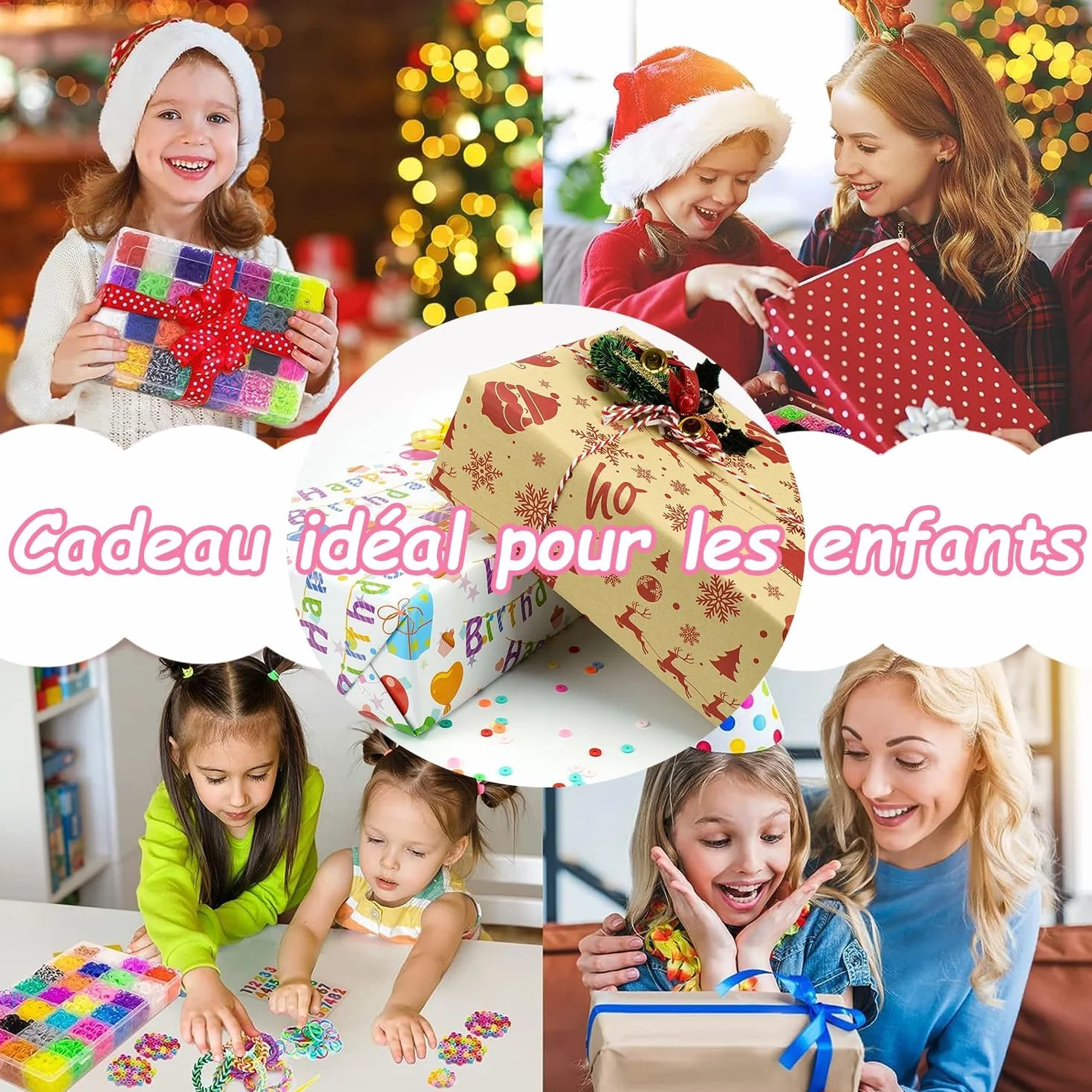 EITEYI 8000+ Elastique Bracelet Kit Enfant Loom Bands Bricolage Fille