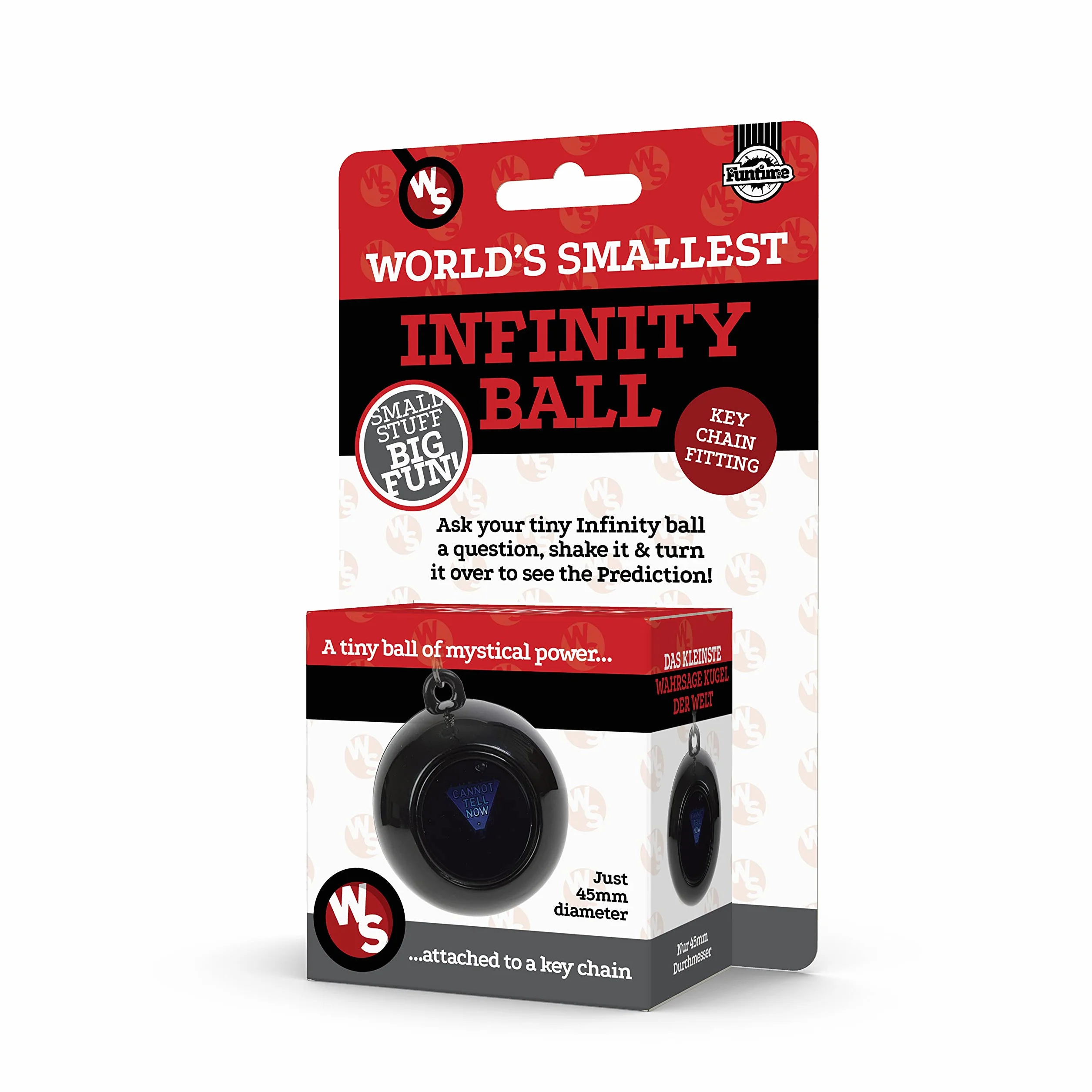 Funtime Gifts La Plus Petite Boule Infinie du Monde Miniature, Noir