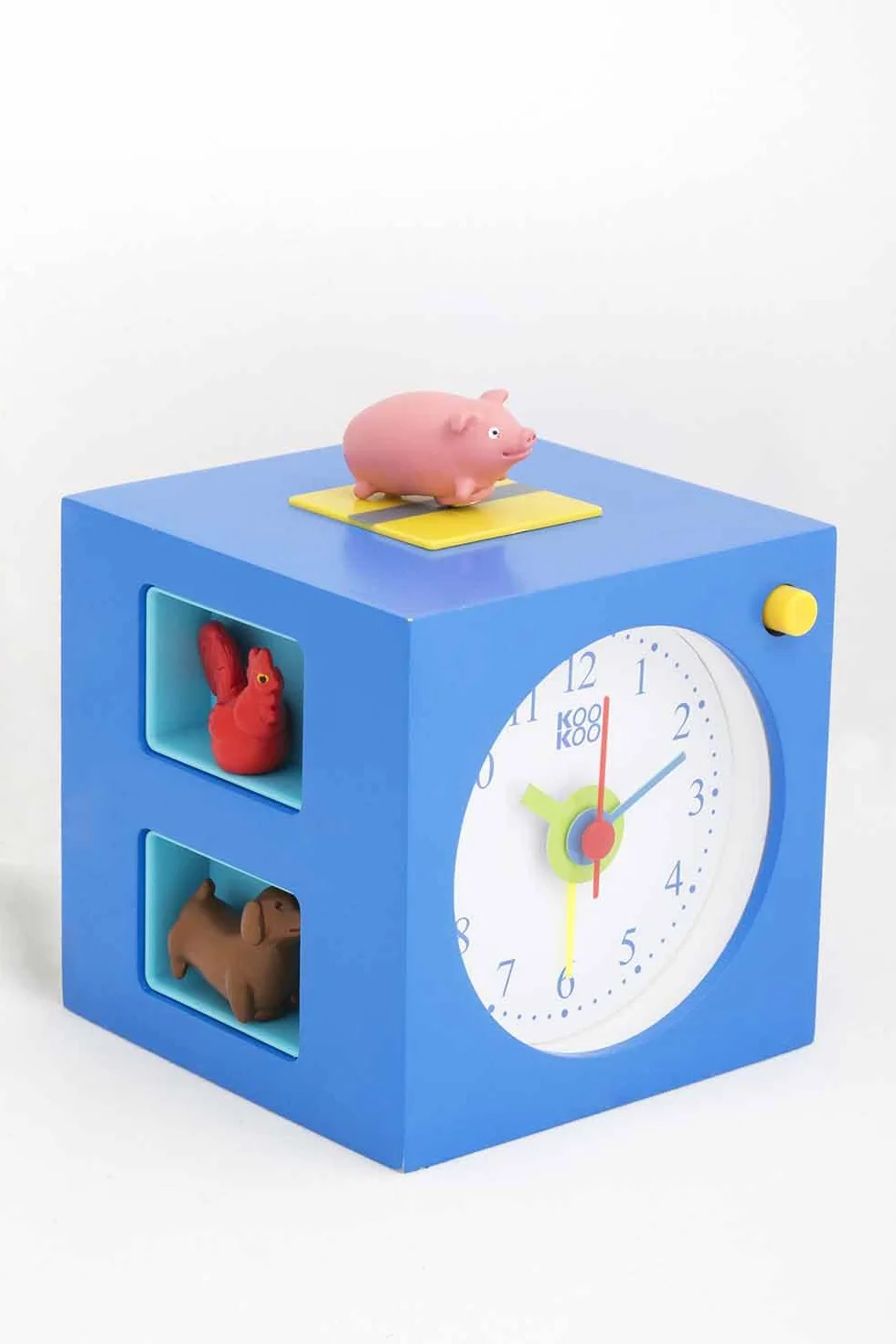 KOOKOO KidsAlarm Bleu réveil pour Enfants avec 5 Animaux de la Ferme