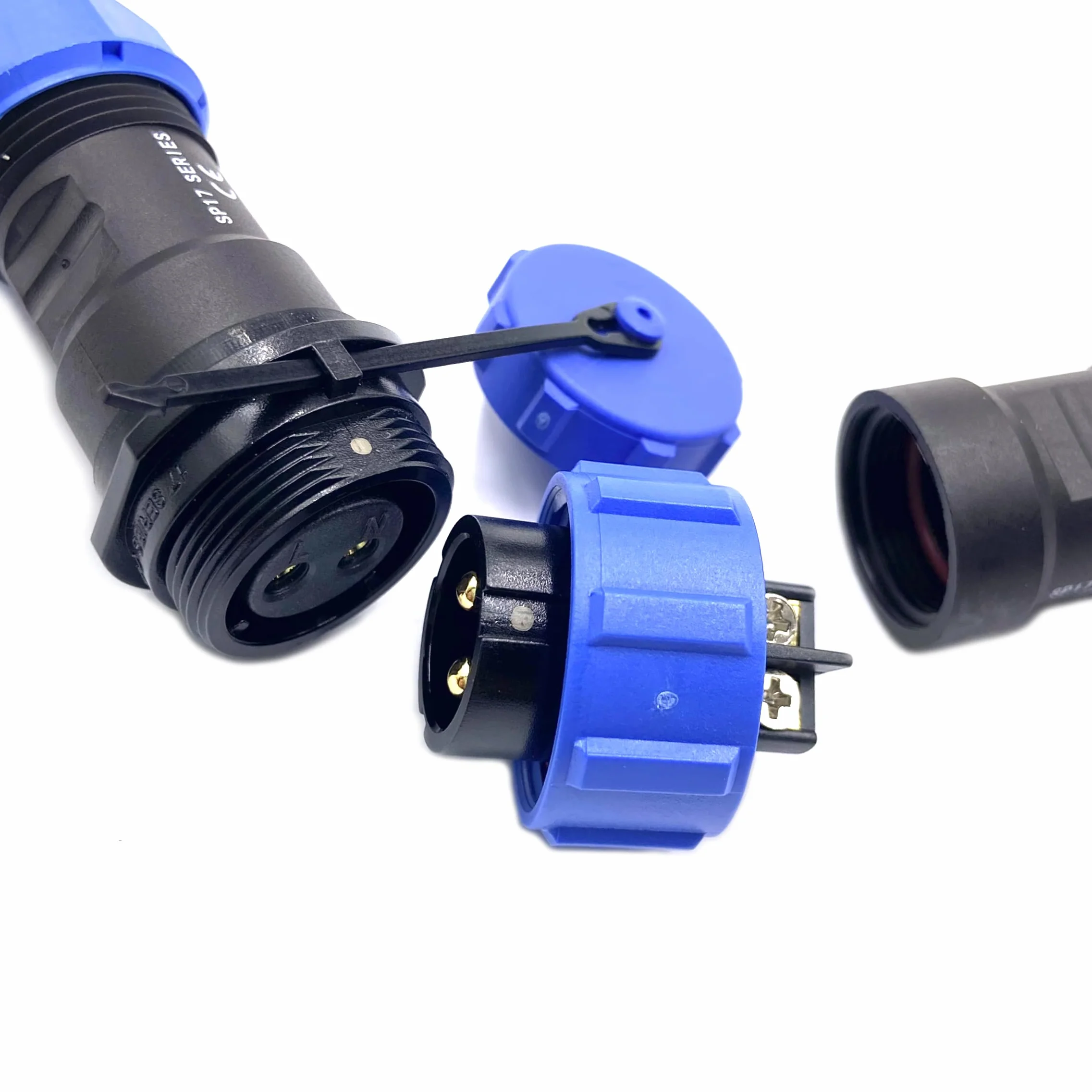 Connecteur Aviation Plug SP17 2 Broches IP68 500V 10A sans Soudure étanche Anti-poussière