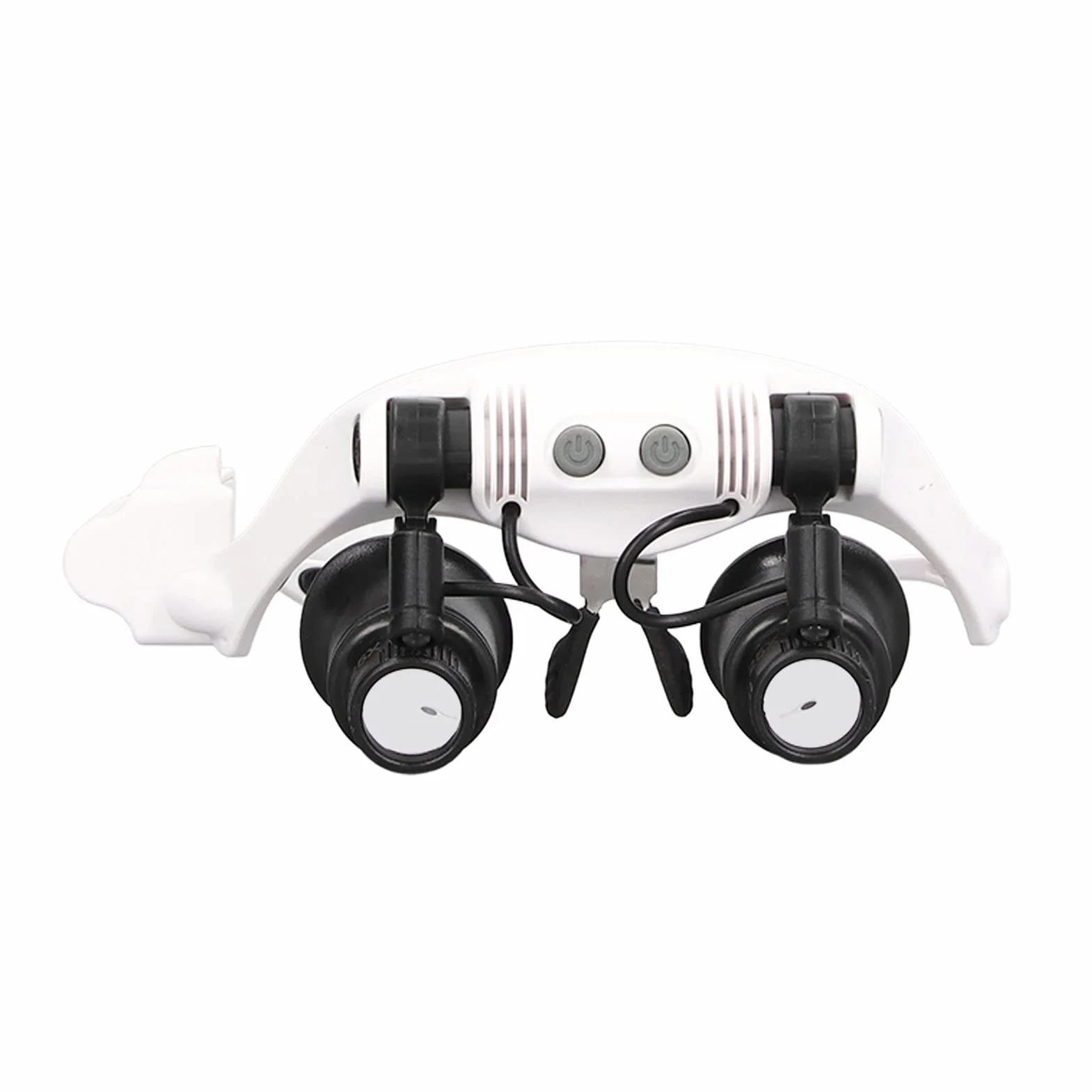 Loupe binoculaire 10x 15x 20x 25x avec lumière LED, Mains Libres, bandeau réglable pour réparation de montres