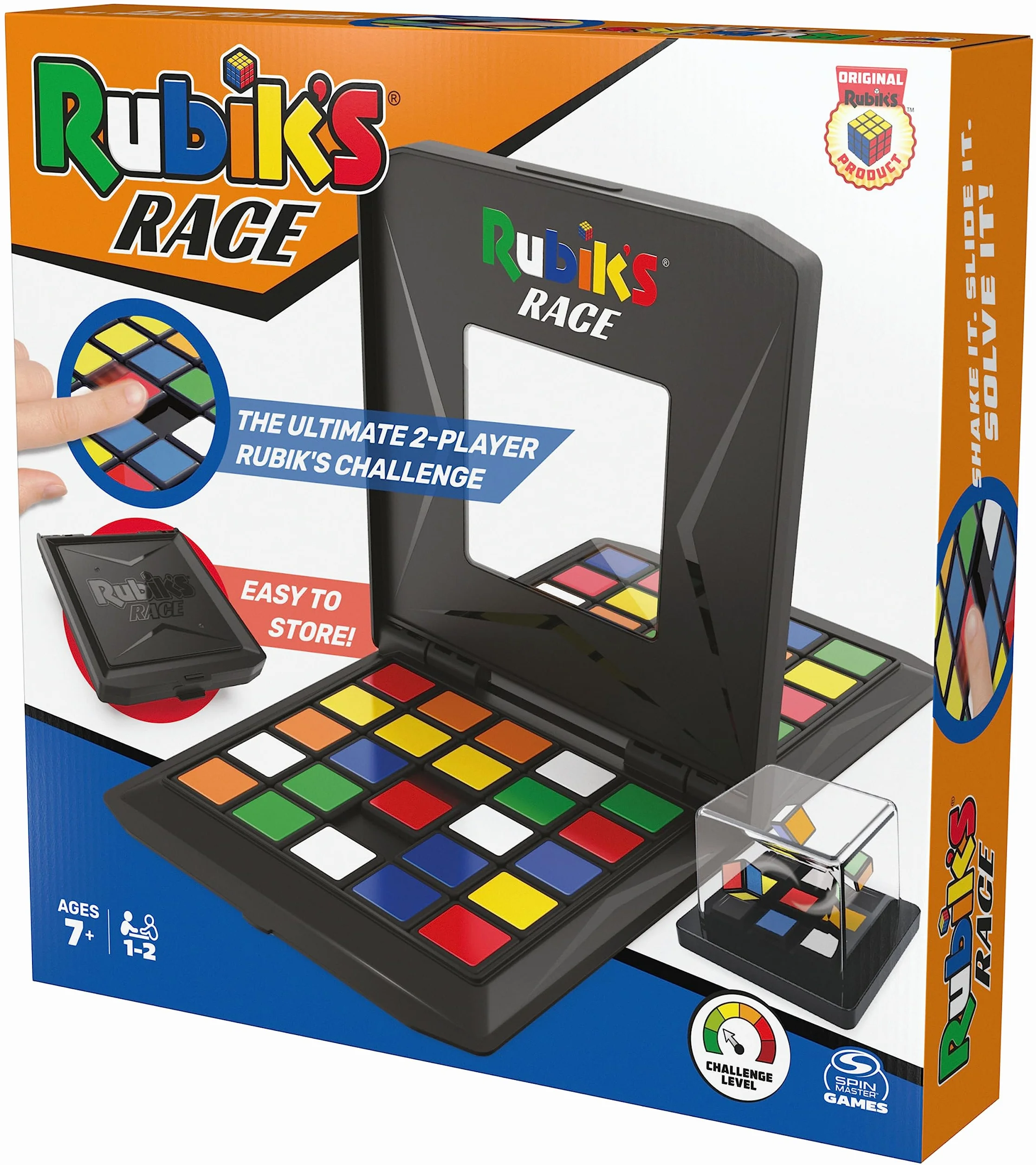 Rubik's Cube Rubiks Race Version Classique - Jeu De Société 3X3 - Stratégie Face à Face - Jeu Casse-Tête Adulte Et Enfant 7 Ans Et +