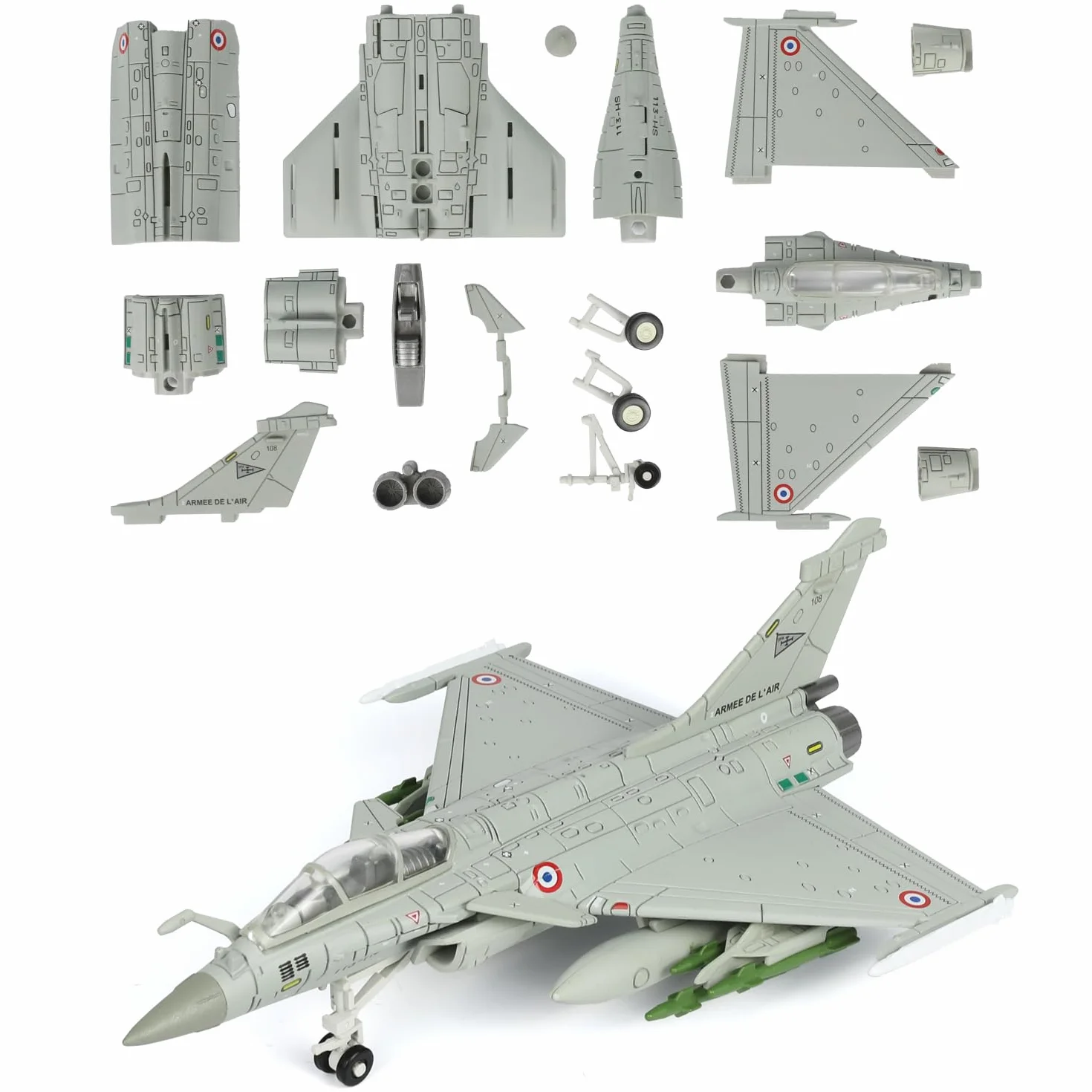 Dassault Rafale Maquette Avion Échelle 1:72 Kit Plastique Snap Fit