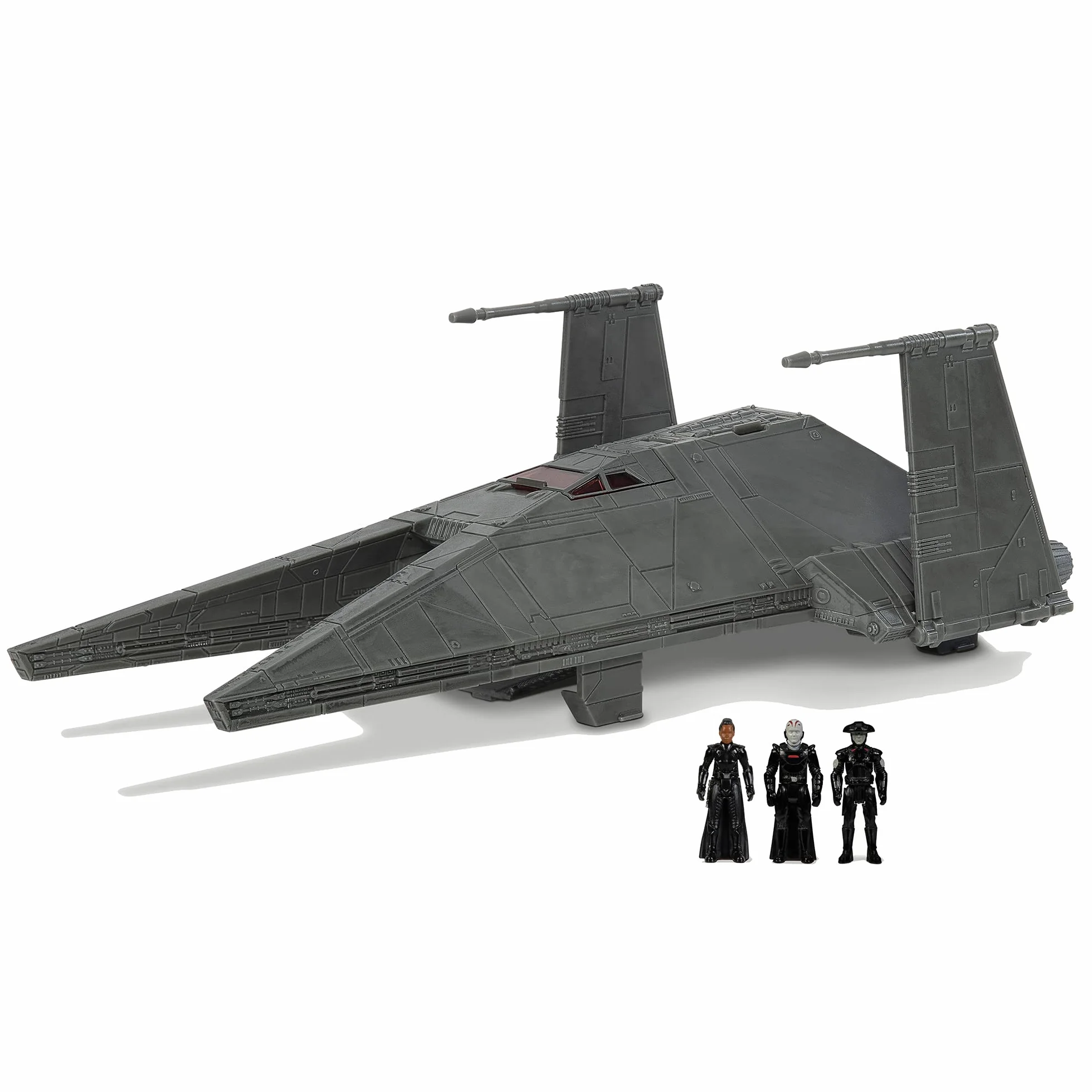 Star Wars Micro Galaxy Squadron Inquisitor Transport Scythe – Véhicule Spatial 17,8 cm avec 3 Micro Figurines 2,5 cm