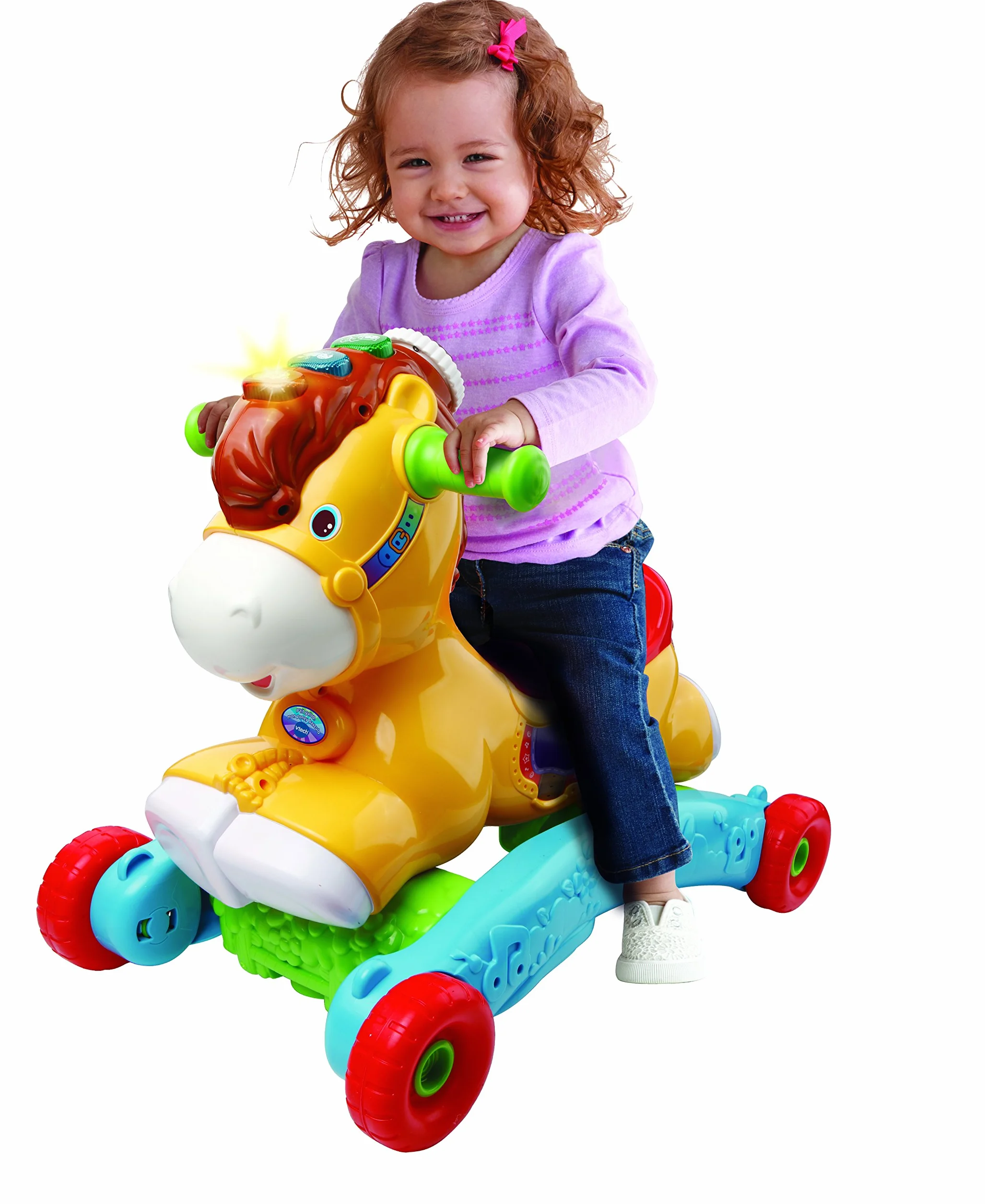 VTech P'tit Galop Mon Poney Basculo Cheval à Bascule Interactif Jouet d'Activité Éveil Musical Cadeau Bébé 1 an