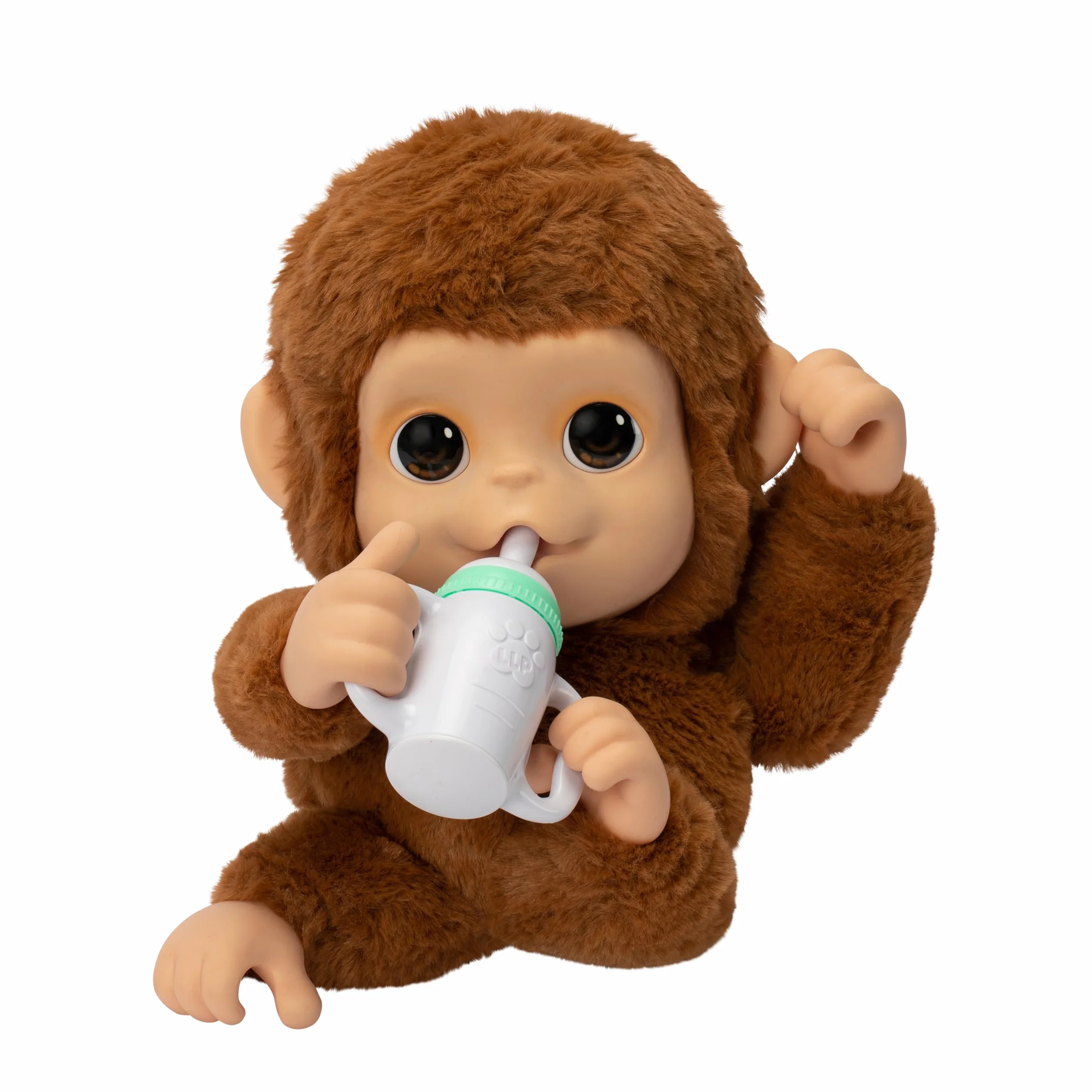 Little Live Pets Mon bébé Singe Jouet Interactif avec Plus de 50 Sons et Réactions, Nourris-Le, Il suce Son Pouce et rigole, À partir de 4 Ans
