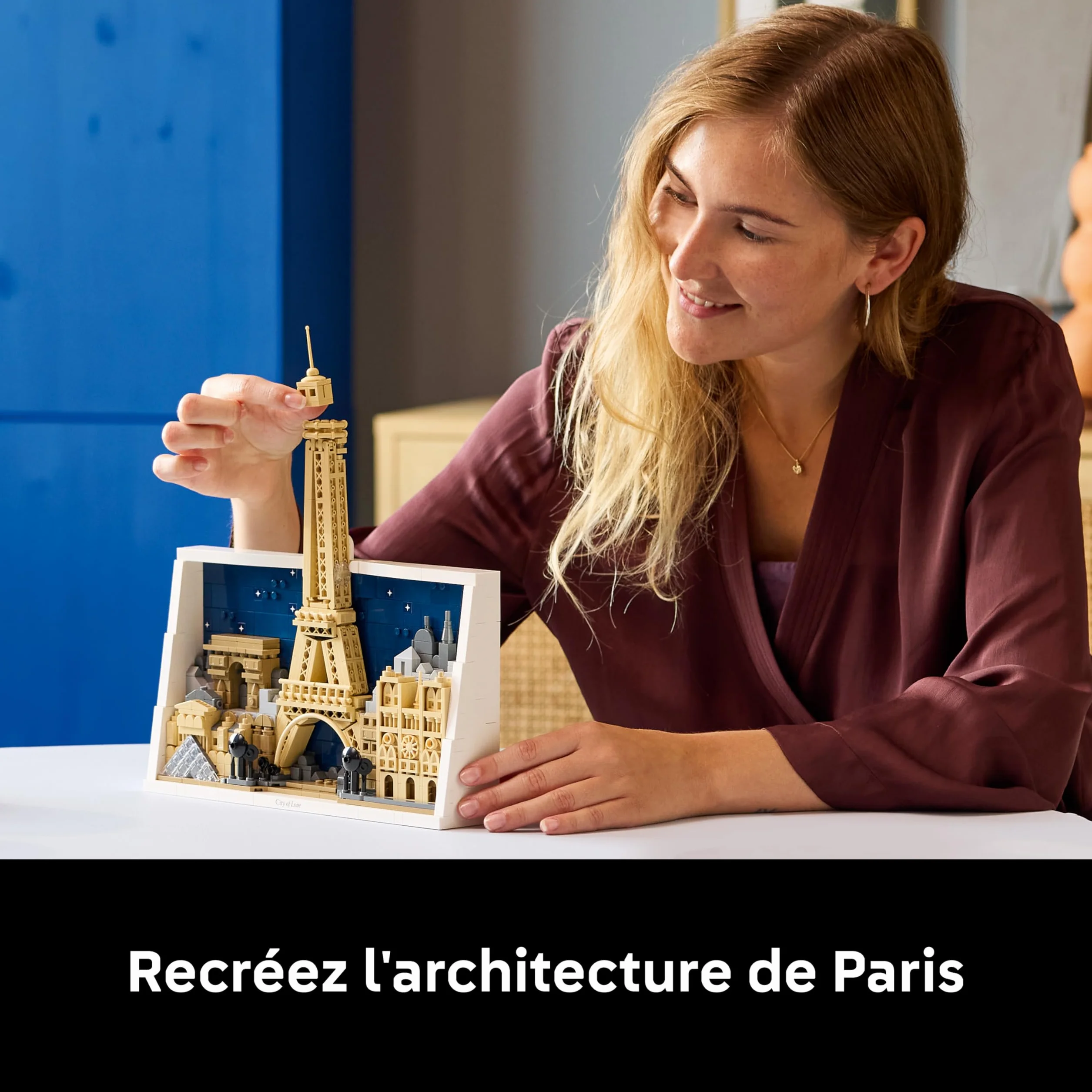 LEGO Architecture Paris 21064 Maquette Miniature Tour Eiffel Monuments Parisiens Décoration Intérieure