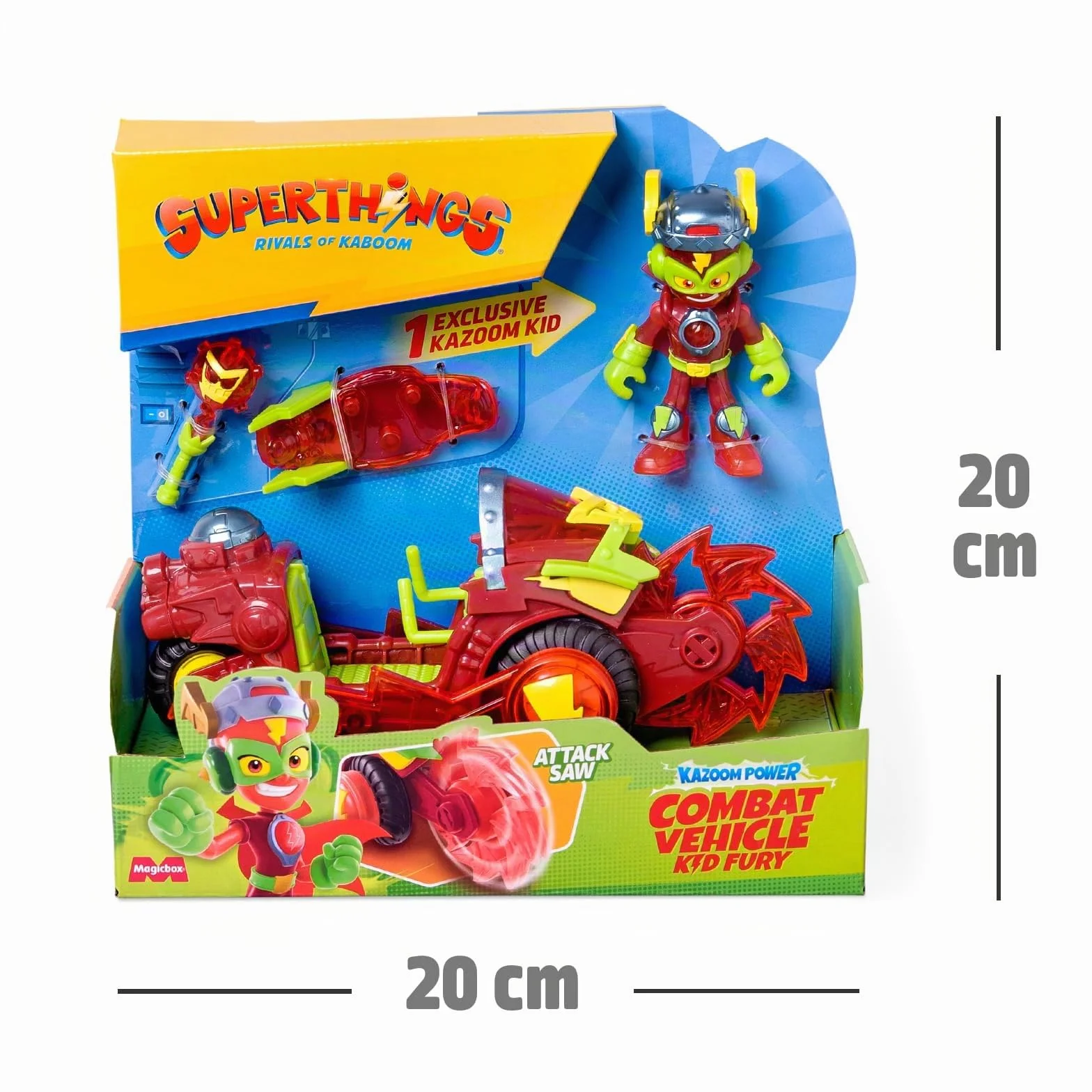 SUPERTHINGS Véhicule de Combat Kid Fury Kaboom City