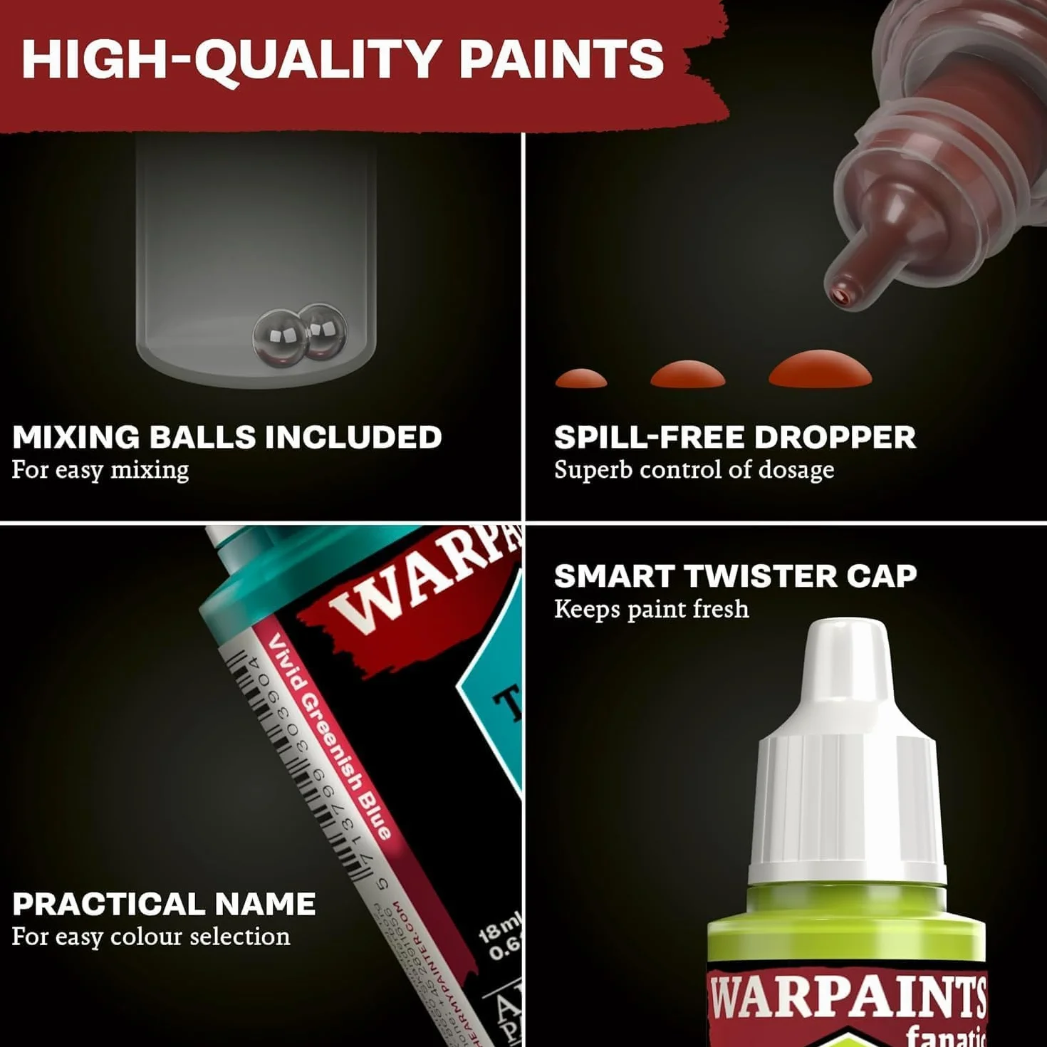 The Army Painter Warpaints Flexible Triad PLUS+ Deep Greens 7x18ml Peintures Acryliques