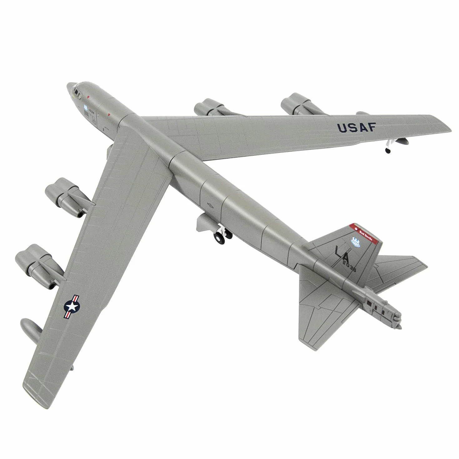 Modèle d'avion militaire B-52 1:144 en métal moulé sous pression