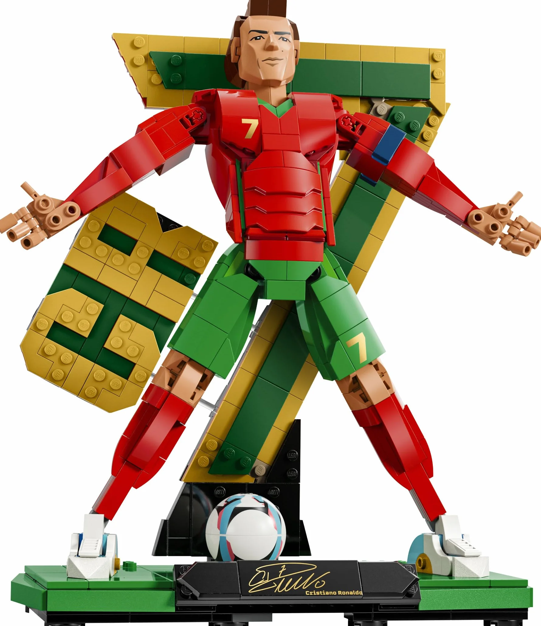 LEGO Editions Cristiano Ronaldo Figurine 3D Jeu Football 43016 Décoration Chambre Enfant Cadeau 12 Ans