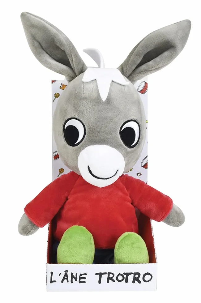 JEMINI Peluche Ane Trotro 40 Cm Jouet D'Éveil Premier Âge Doudou Bébé Enfant Lavable En Machine