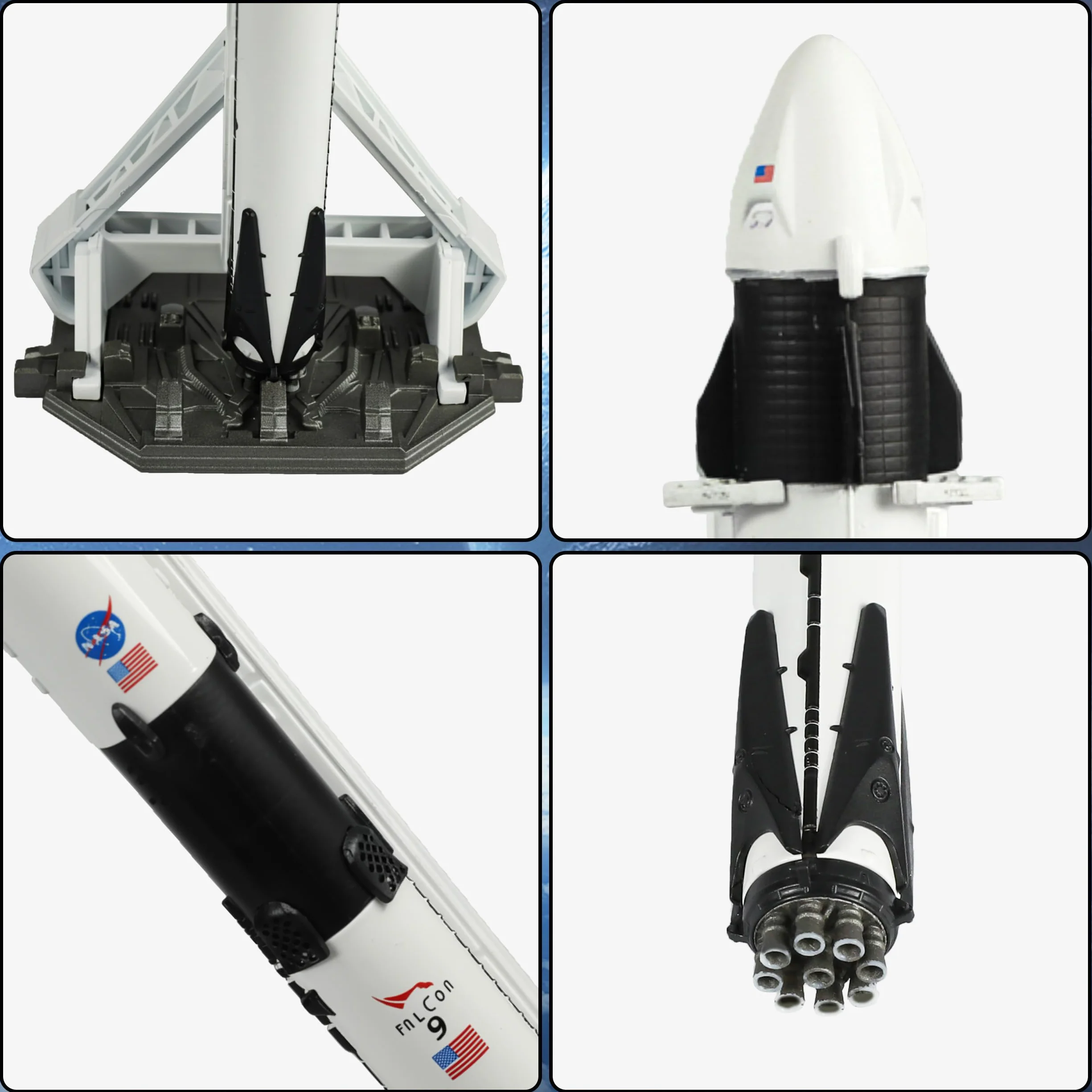Falcon 9 1/200 Kit de modélisation de fusée NASA 29 cm