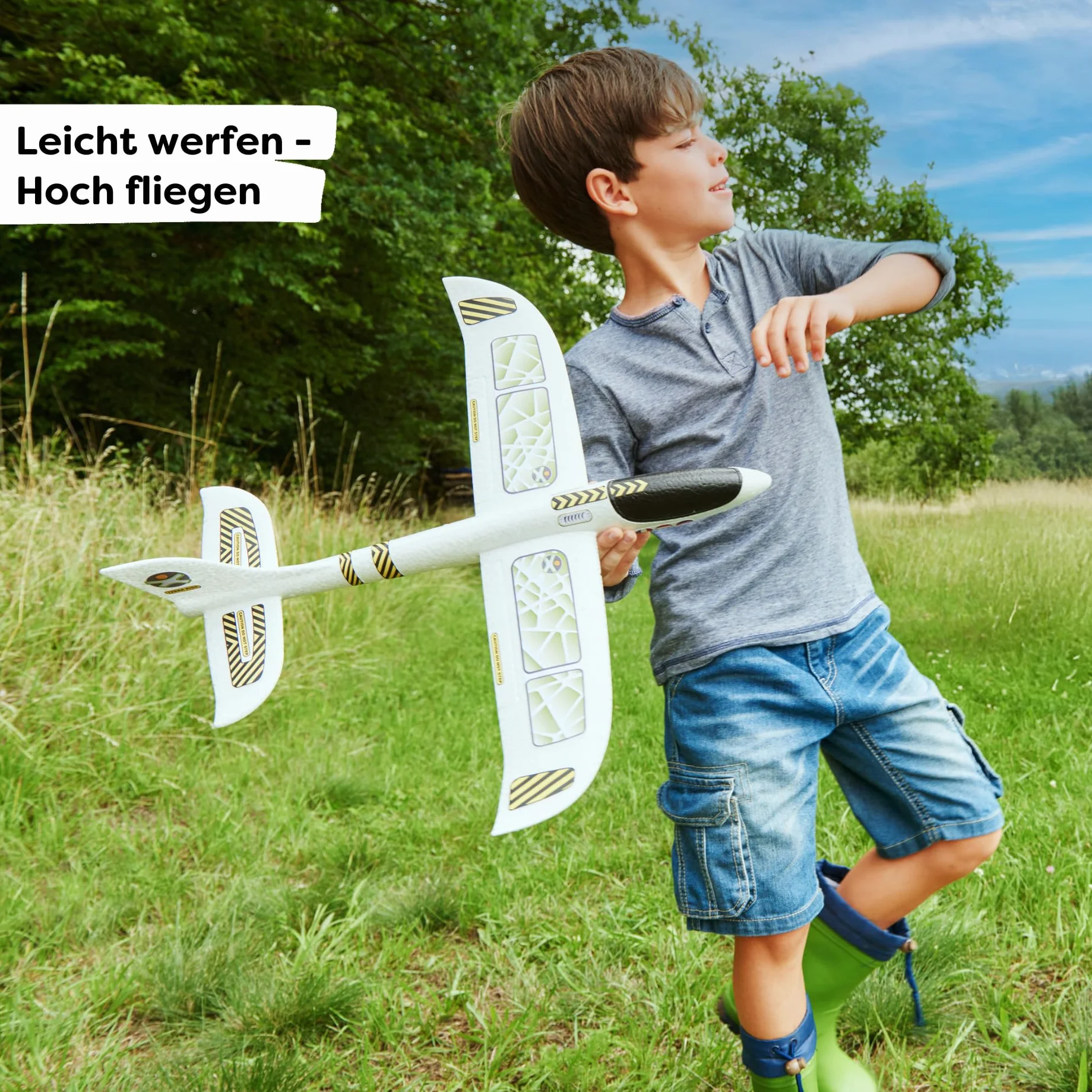 HABA Terra Kids-Planeur en styromousse Avion à Assembler pour Enfant 5 Ans et Plus