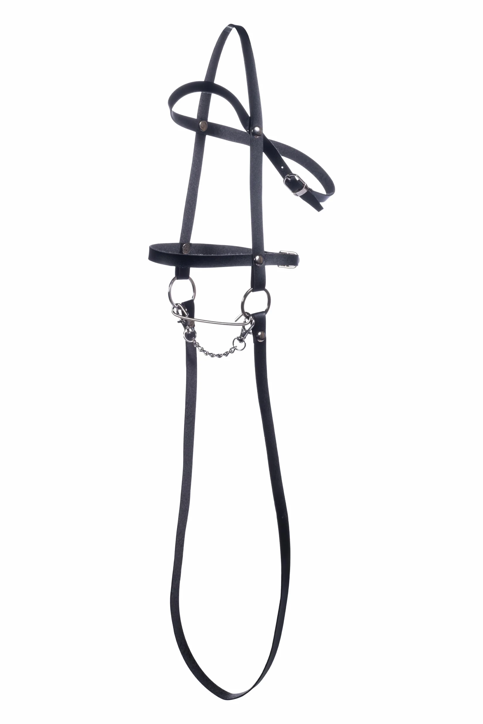 HKM Kids Cheval à bâton Palomino Beige avec licol et longe bleu foncé