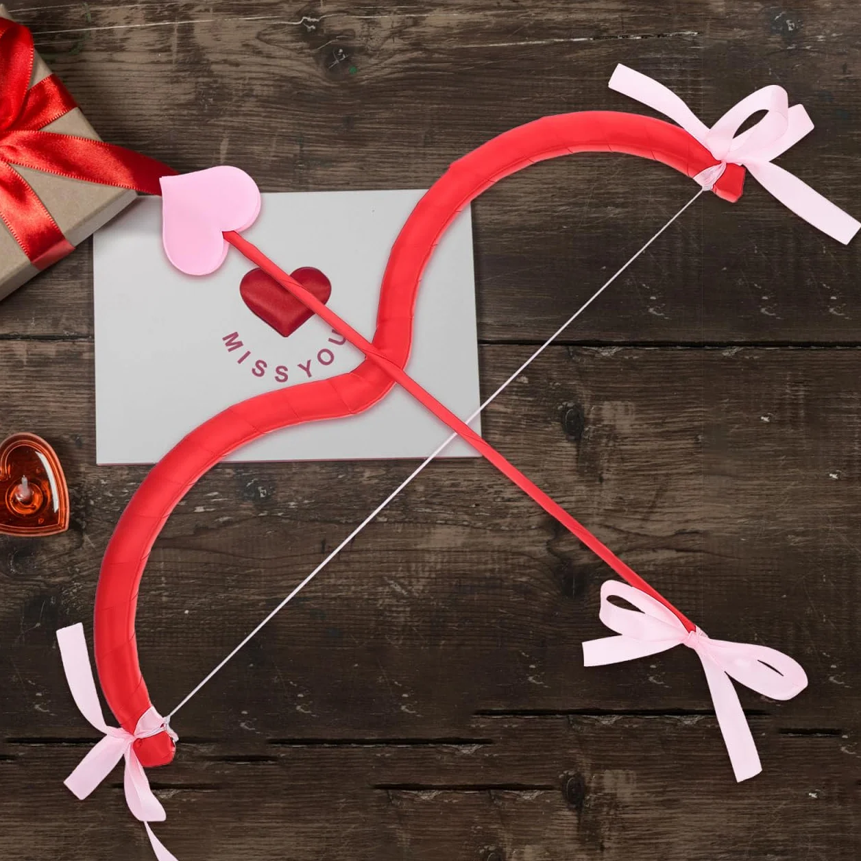 VALICLUD Cupidon Ensemble d'arc et de flèche en mousse 43,8 cm pour costume Saint Valentin cosplay