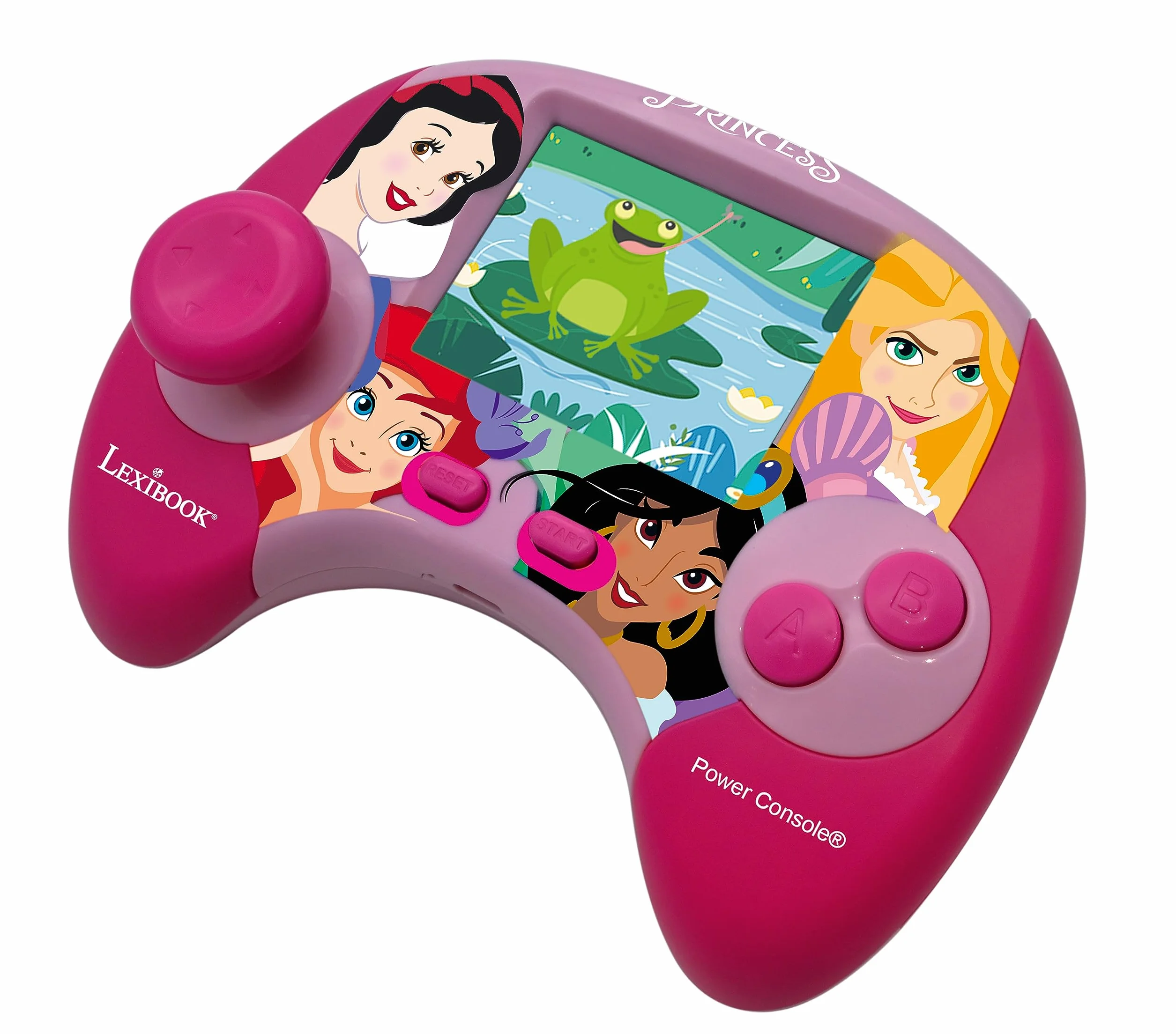 Lexibook Disney Princesses Power Console Console de Jeux éducative bilingue Français/Anglais 100 activités JCG100DPi1