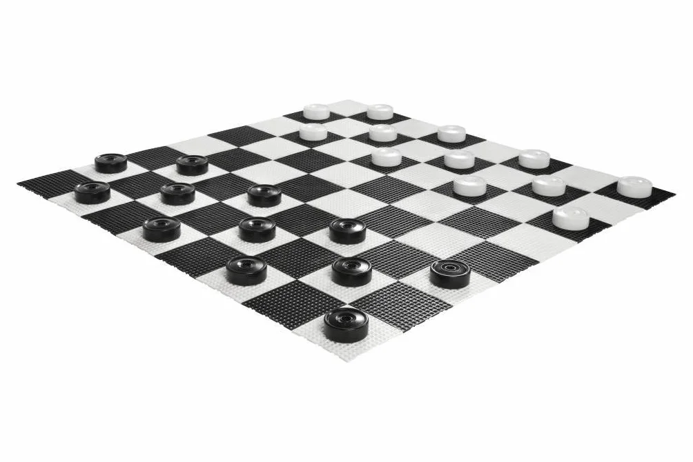 Pièces de jeu de dames géantes - 10 cm Plastique - ROLLY TOYS