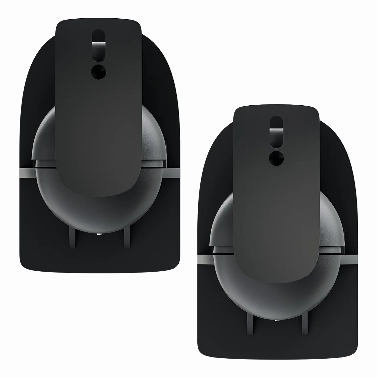 deleyCON Support Mural Universel pour Enceintes Fixation Rotation Inclinaison Charge Max. 3,5kg Noir