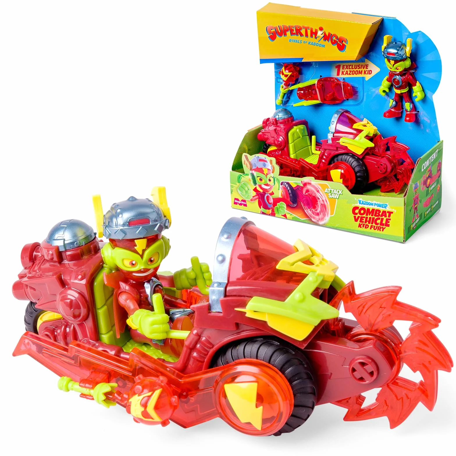 SUPERTHINGS Véhicule de Combat Kid Fury Kaboom City