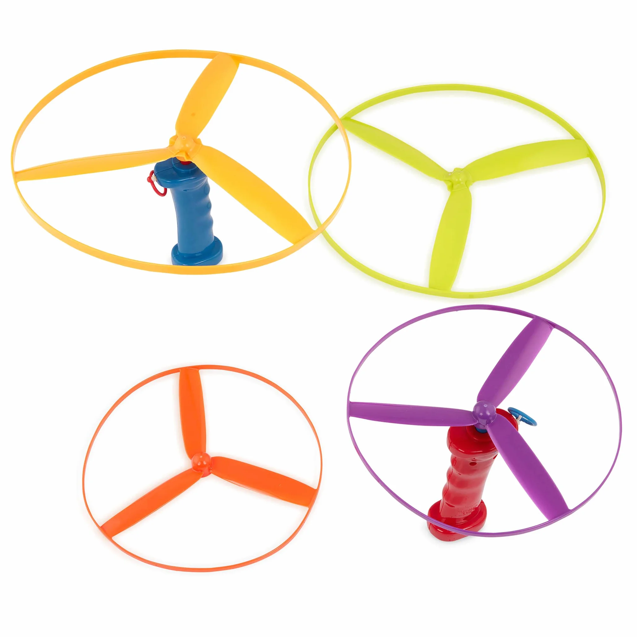 Battat Skyrocopter Jouet Disque Volant 2 lanceurs 4 disques Jeu d'extérieur été 3 Ans+