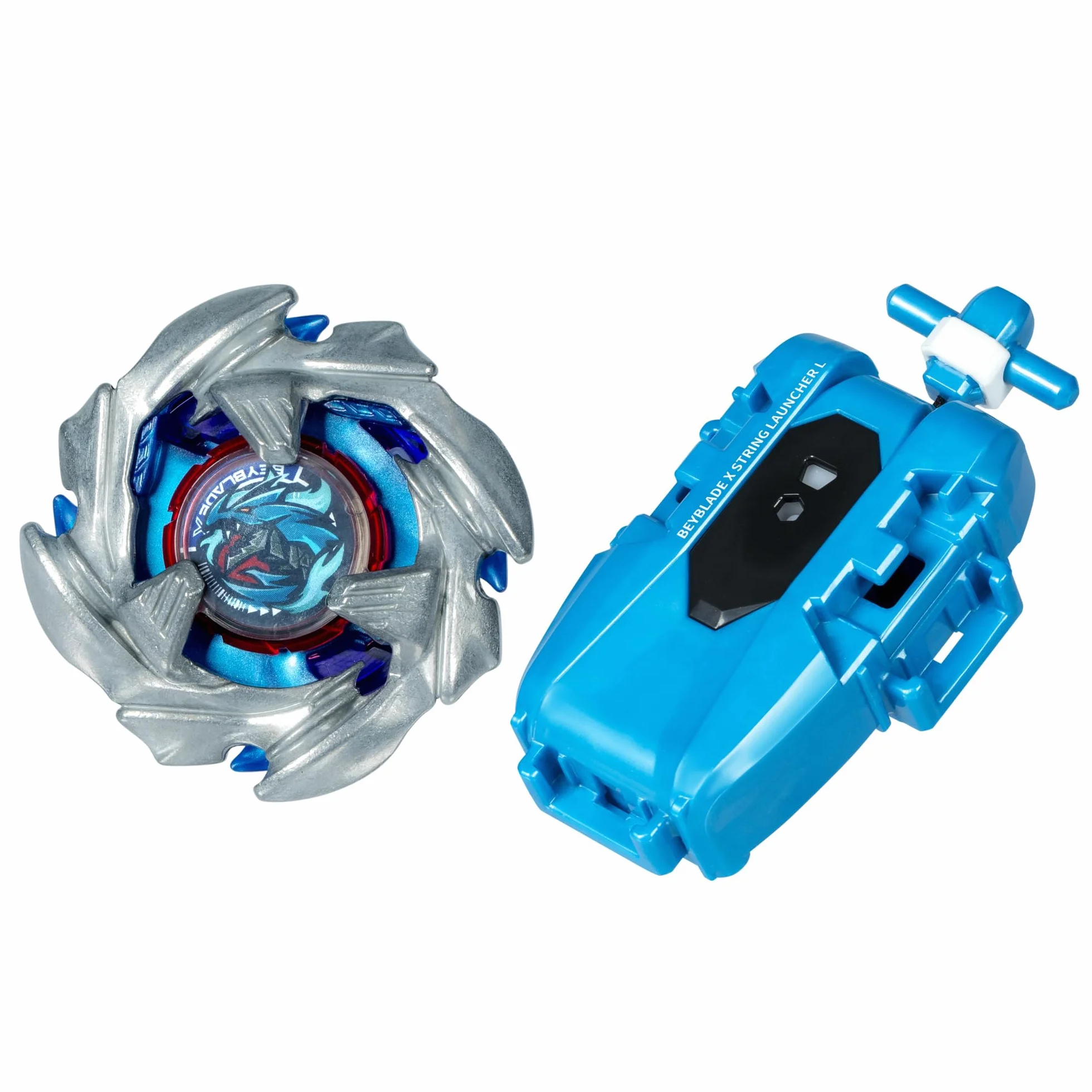 Beyblade X Pack Cobalt Dragoon 2-60C avec Lanceur à Corde Deluxe à Rotation Gauche